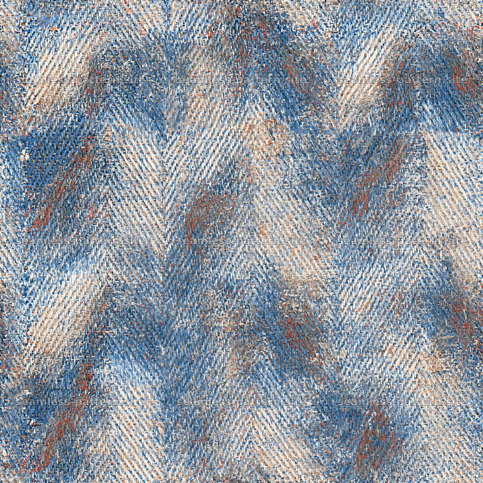 Repeat denim twill weave texture for fabric and wallpaper design — seamless tileable pattern