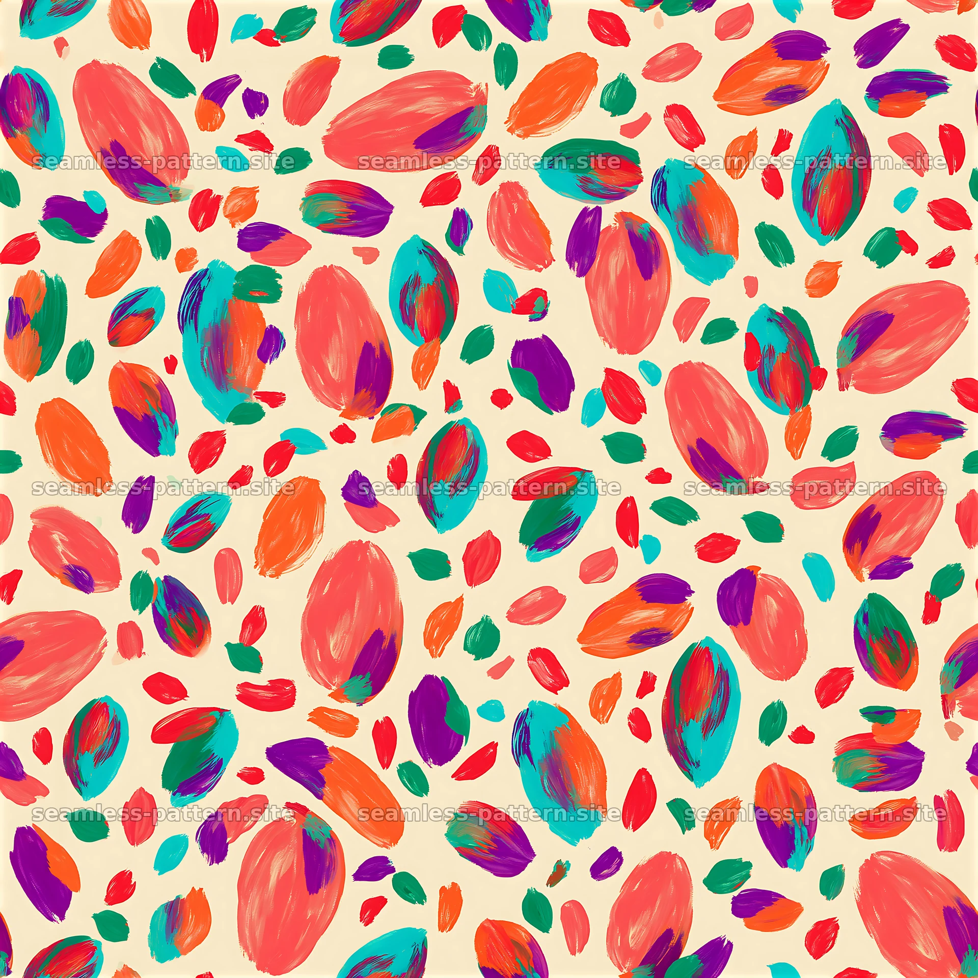 Vibrant rainbow petals create a colorful tileable pattern — seamless tileable pattern at 8192x8192