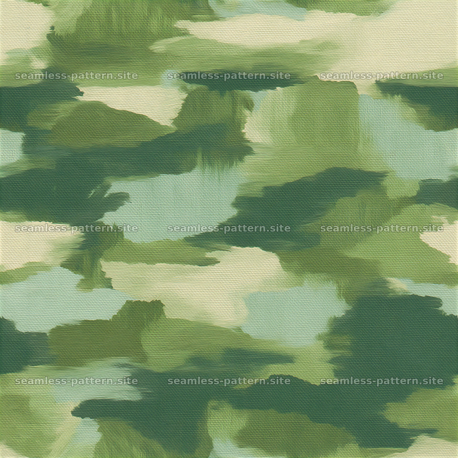 Green camouflage canvas tileable pattern with brushstroke effect — seamless tileable pattern at 8192x8192