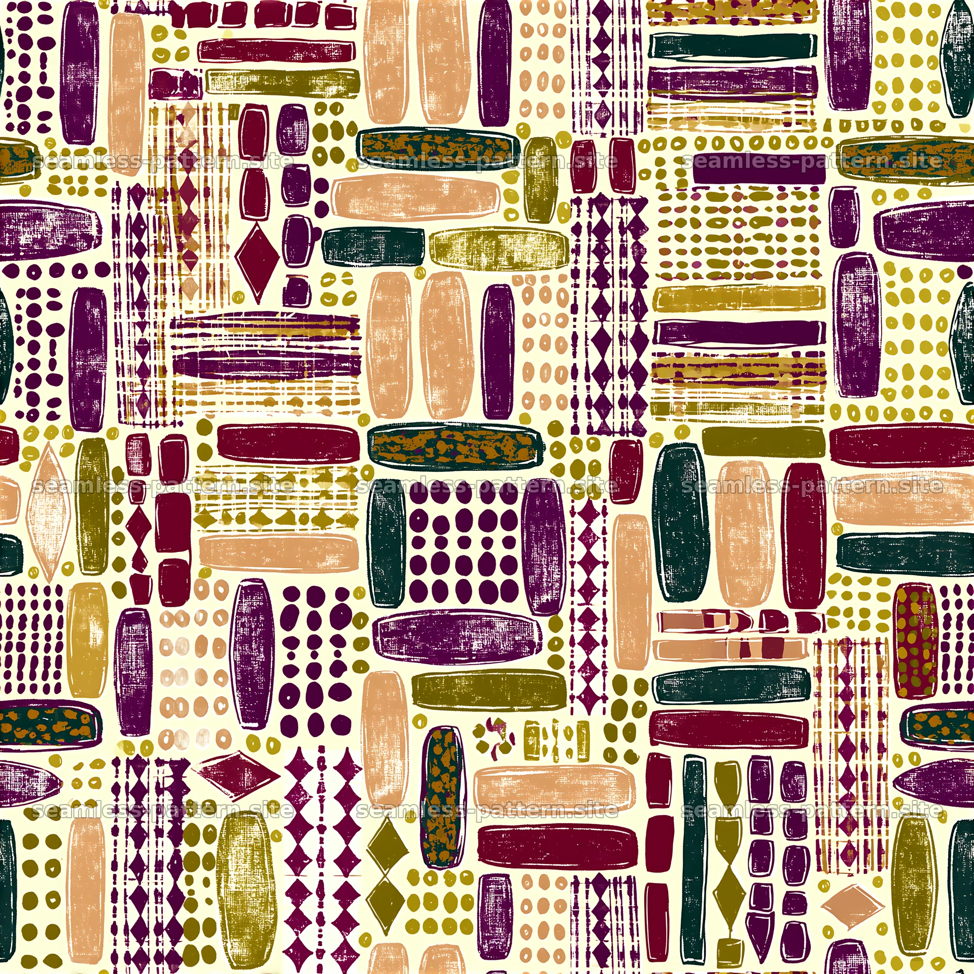 Colorful geometric seamless pattern with abstract shapes — seamless tileable pattern at 8192x8192