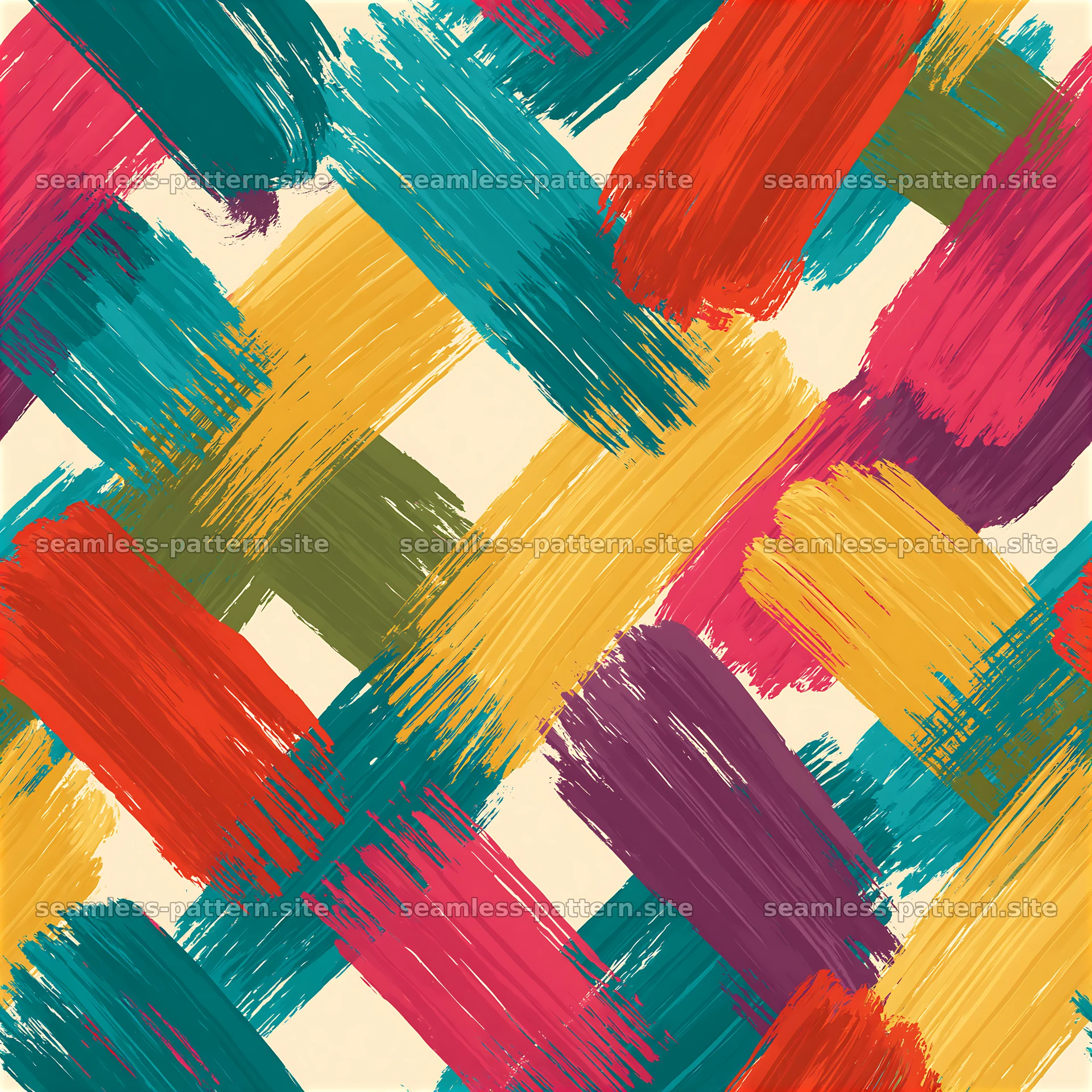 Colorful Diagonal Brushstroke Seamless Pattern — seamless tileable pattern at 8192x8192