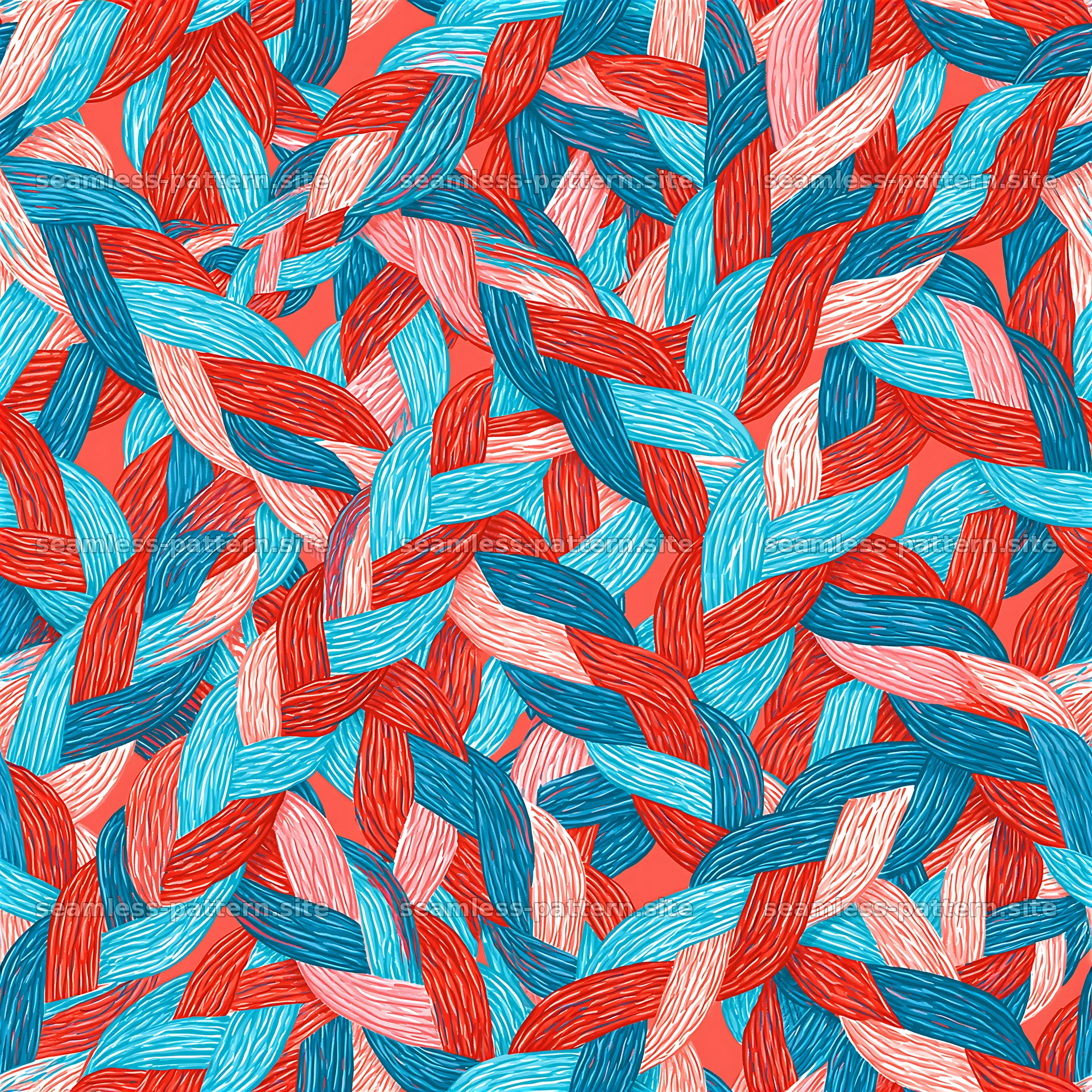Colorful Woven Ribbon Texture Seamless Pattern — seamless tileable pattern at 8192x8192