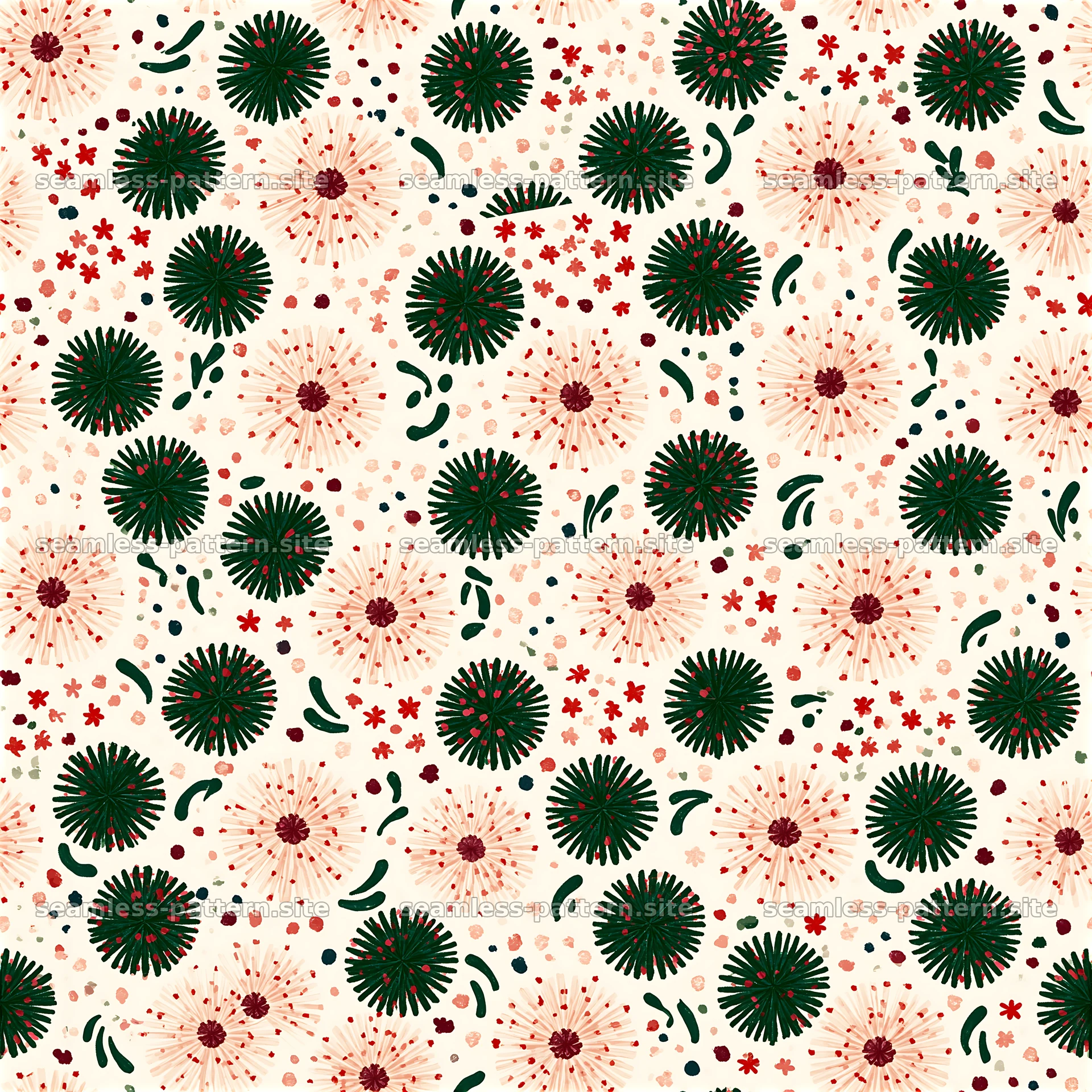 Floral design seamless pattern with colorful shapes and textures — seamless tileable pattern at 8192x8192