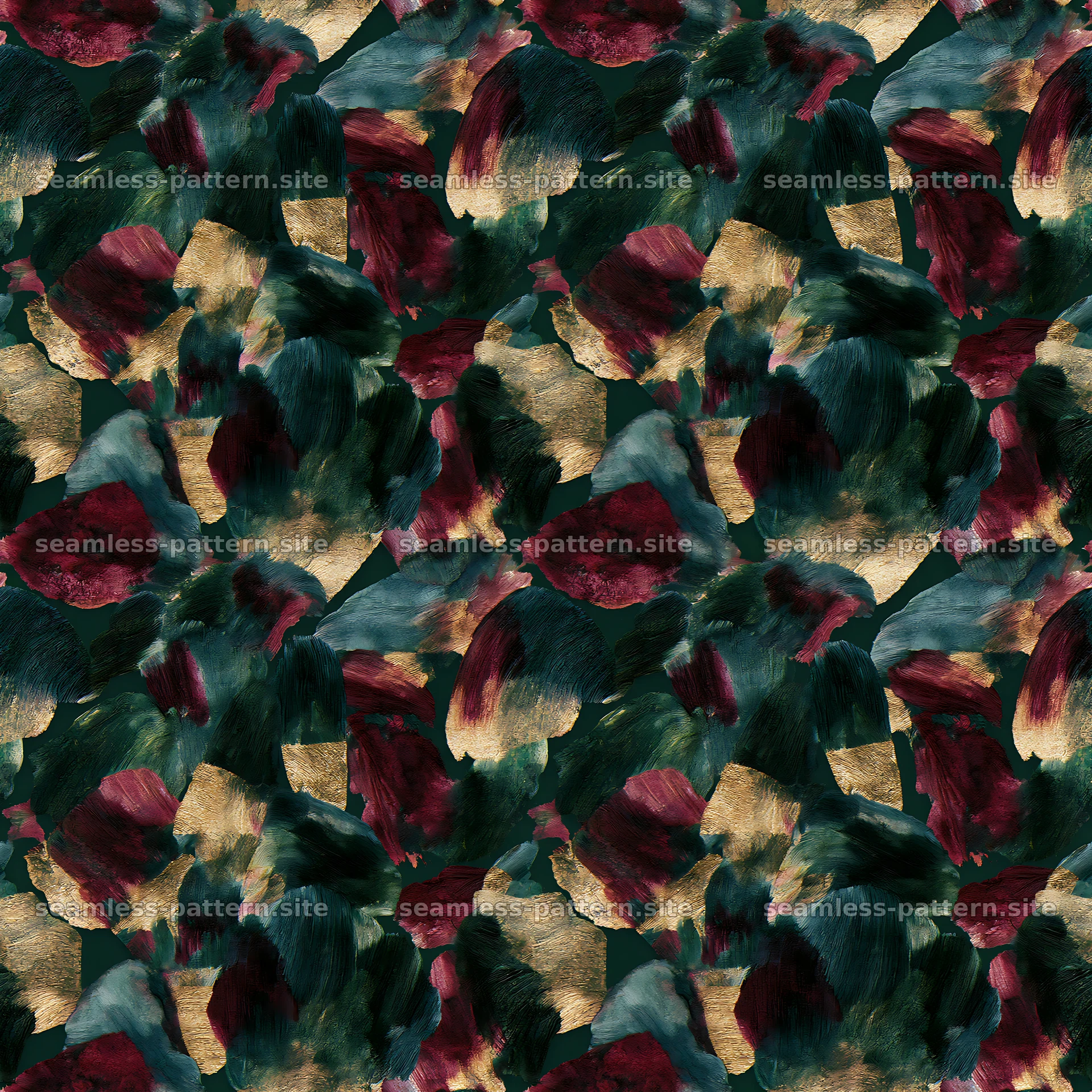 Seamless watercolor camouflage brushstroke pattern for textiles — seamless tileable pattern