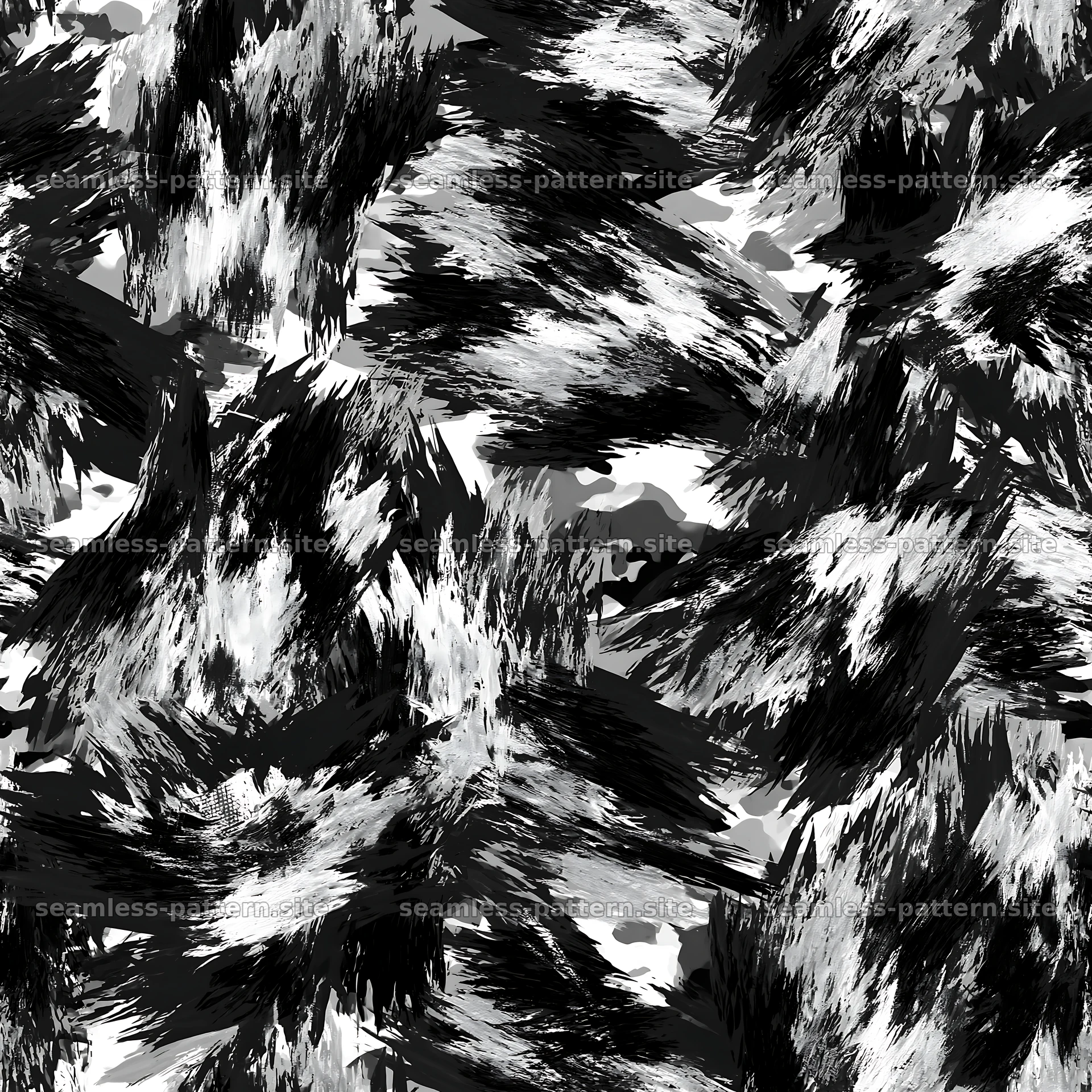 Seamless urban camouflage brushstroke pattern for fabrics — seamless tileable pattern