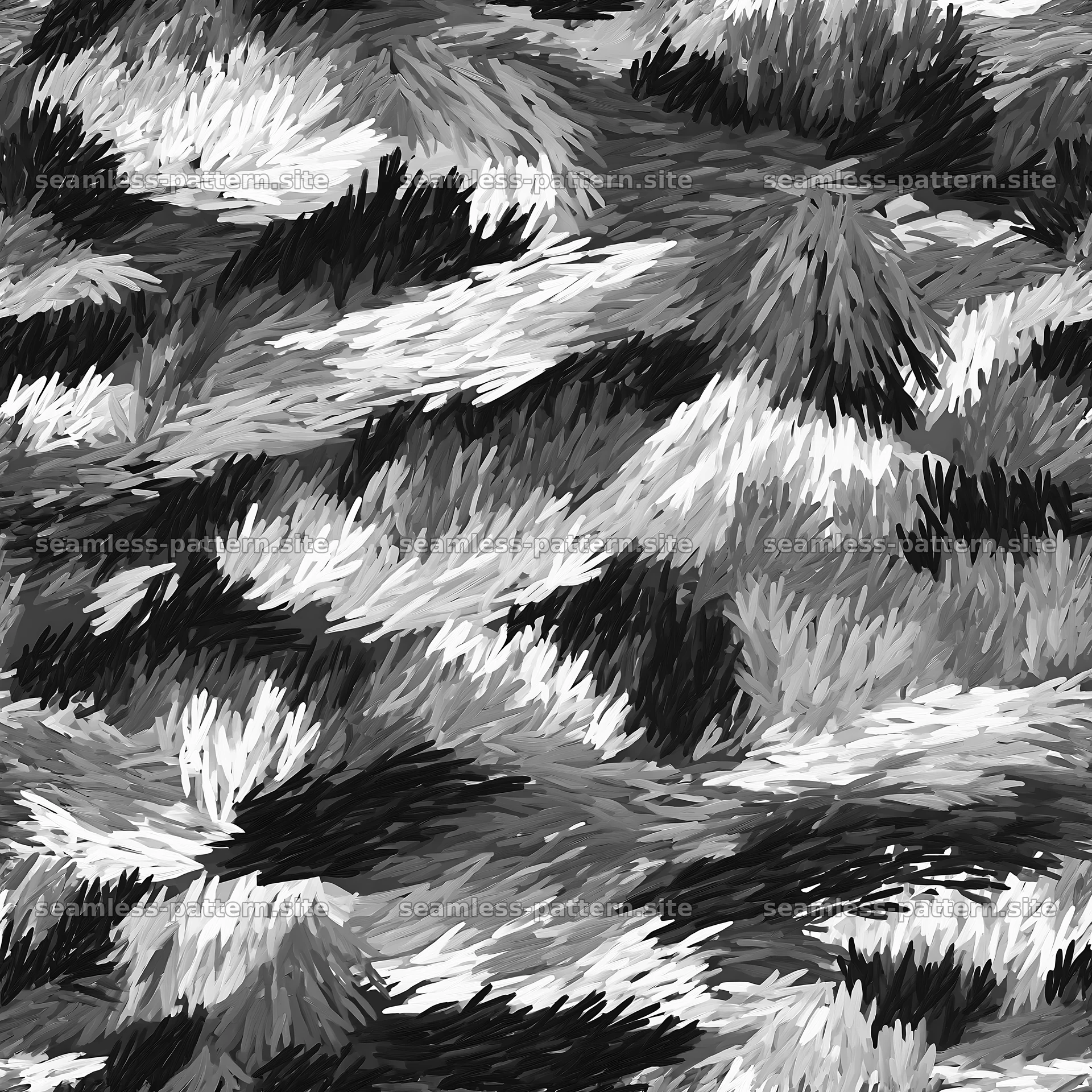 Seamless green camouflage brushstroke pattern — seamless tileable pattern