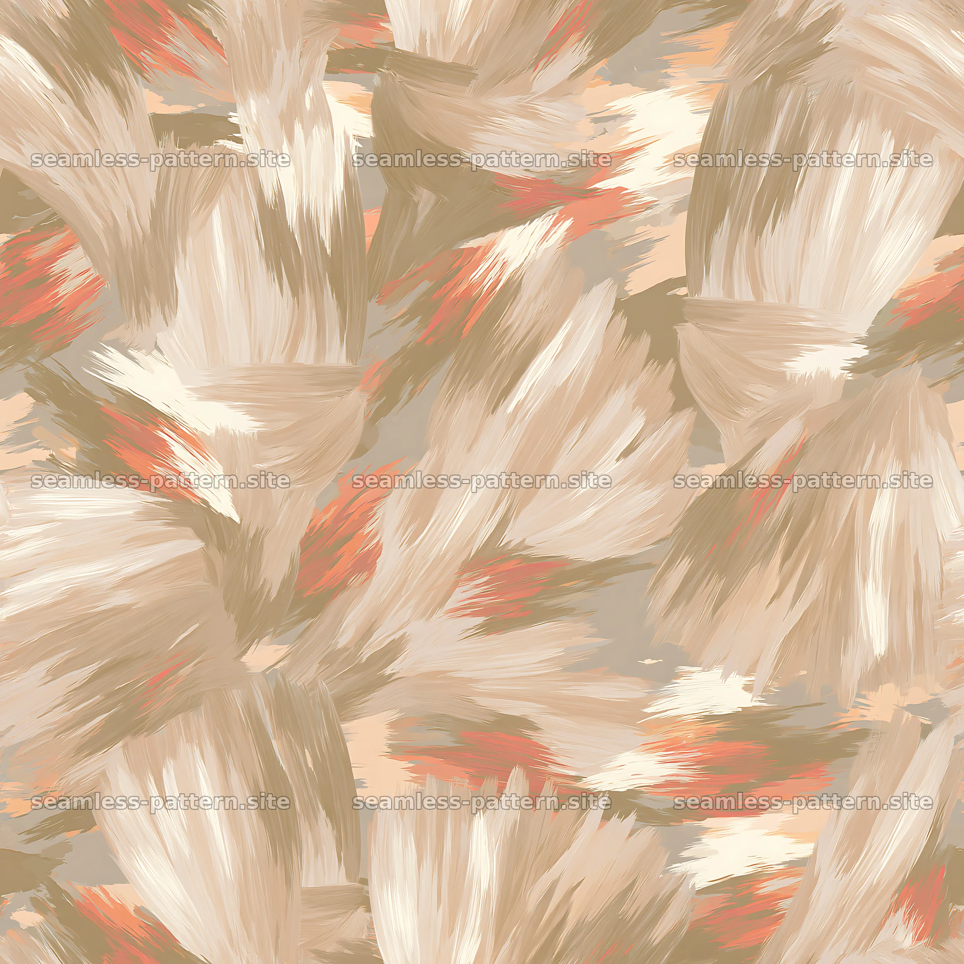 Seamless desert camouflage brushstroke pattern — seamless tileable pattern