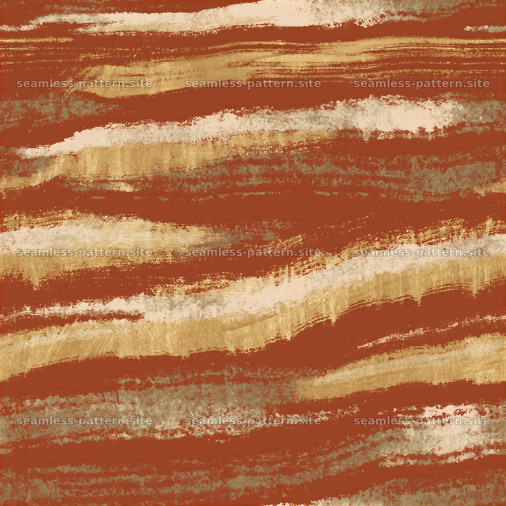 Gold striation repeating pattern in earthy tones — seamless tileable pattern at 8192x8192