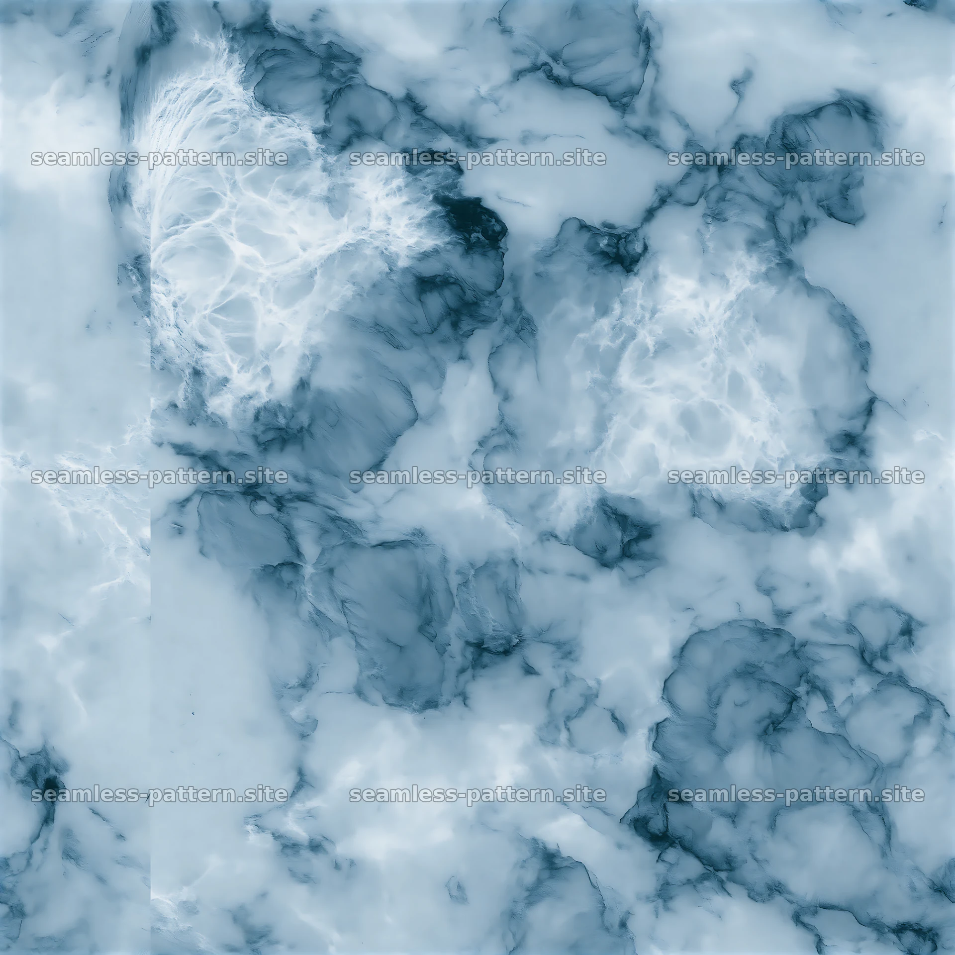 Repeating blue camouflage marble texture in seamless pattern — seamless tileable pattern at 8192x8192