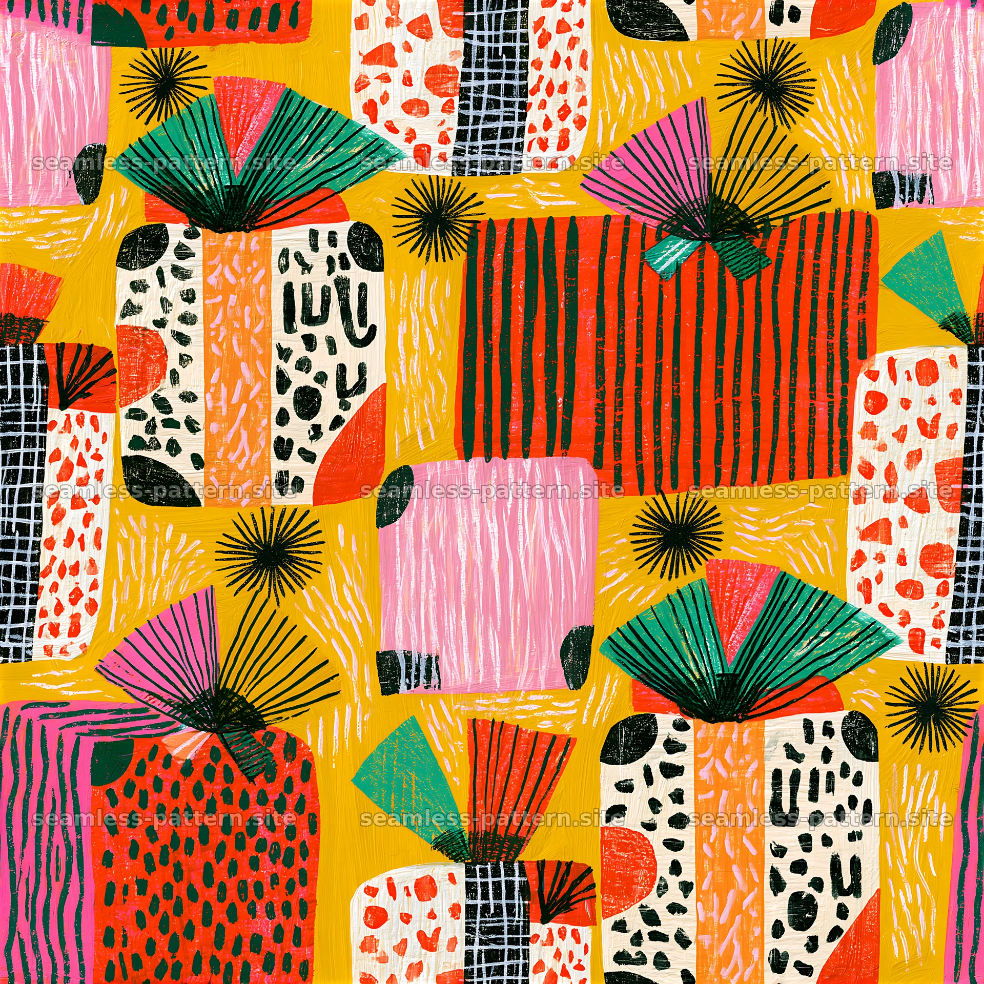 Colorful abstract gift box seamless pattern — seamless tileable pattern at 8192x8192