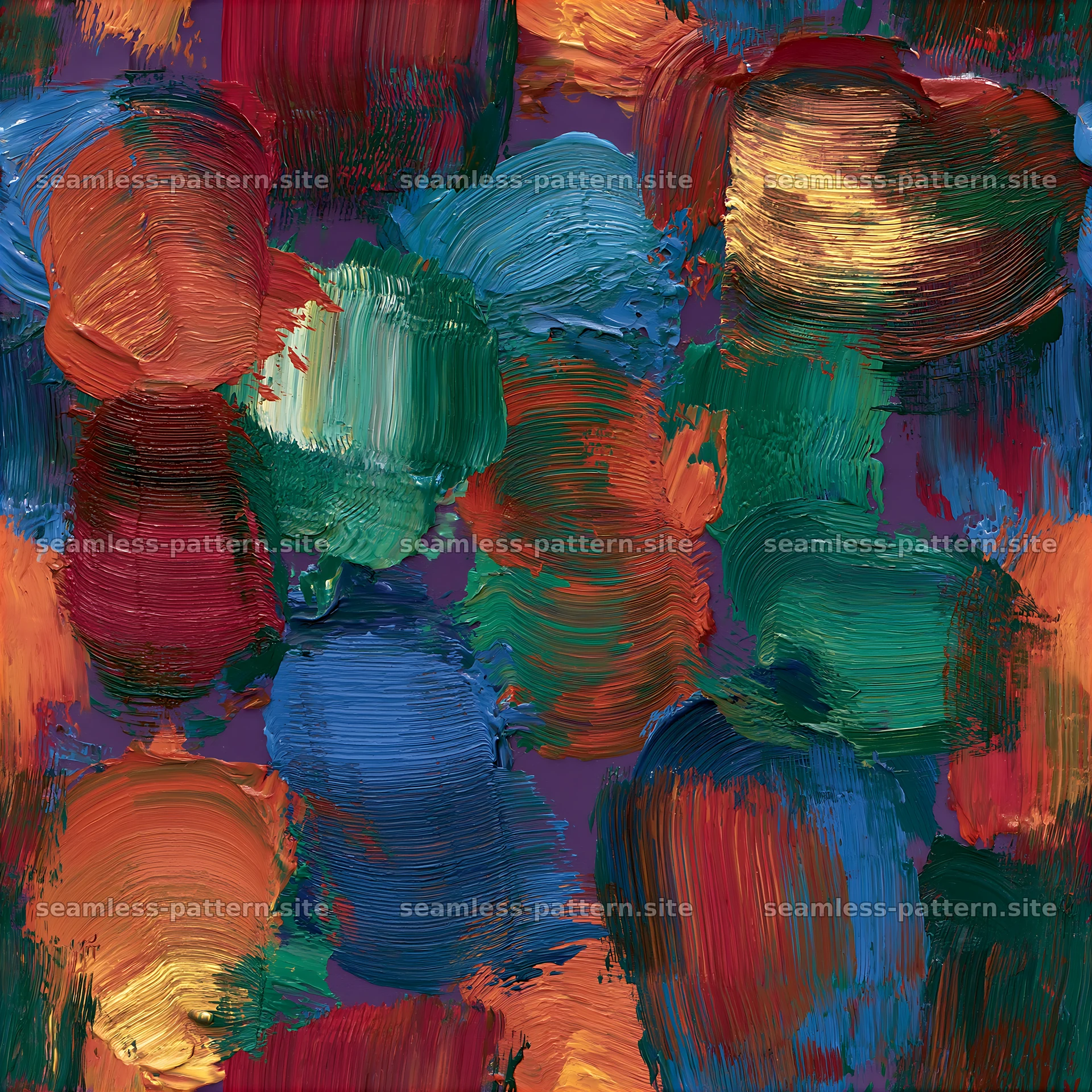 Vivid painterly patches seamless texture with bold colors — seamless tileable pattern at 8192x8192