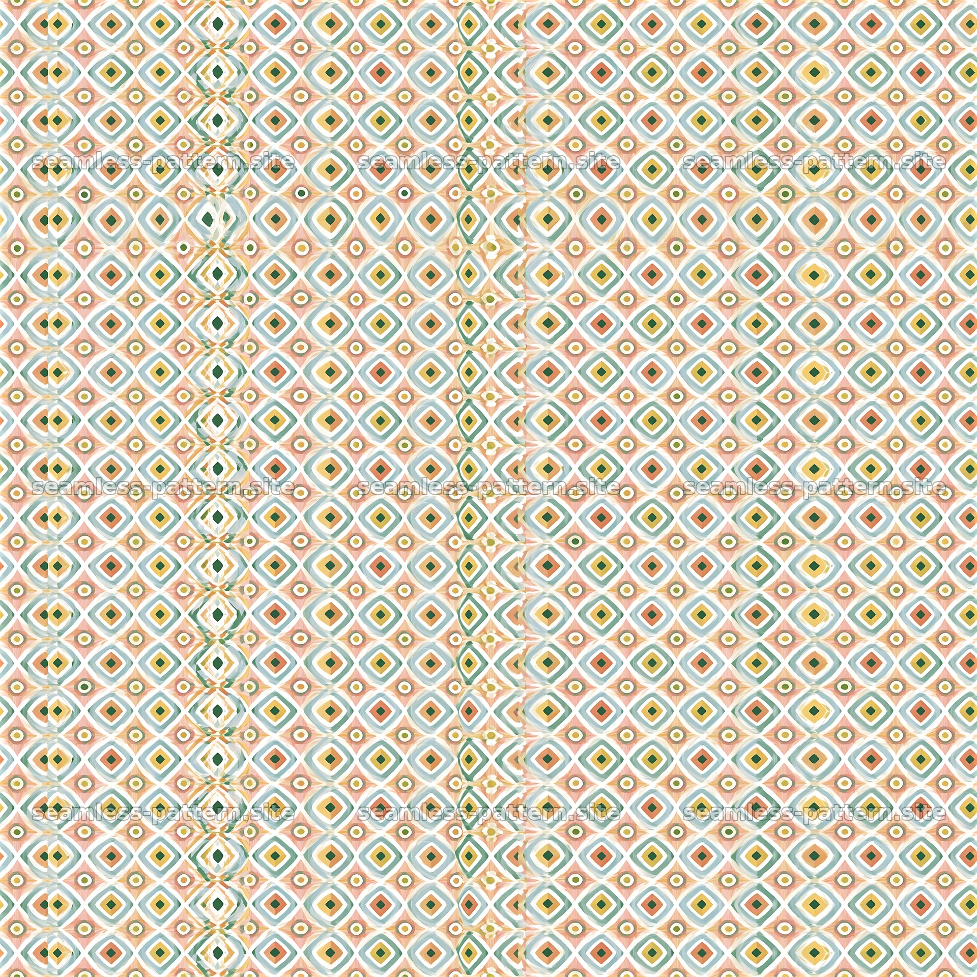 Colorful geometric diamond tile seamless pattern — seamless tileable pattern at 8192x8192
