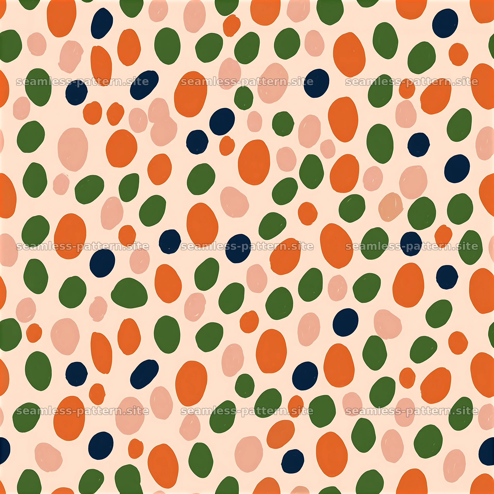Colorful seamless pattern with oval shapes and varied colors — seamless tileable pattern at 8192x8192