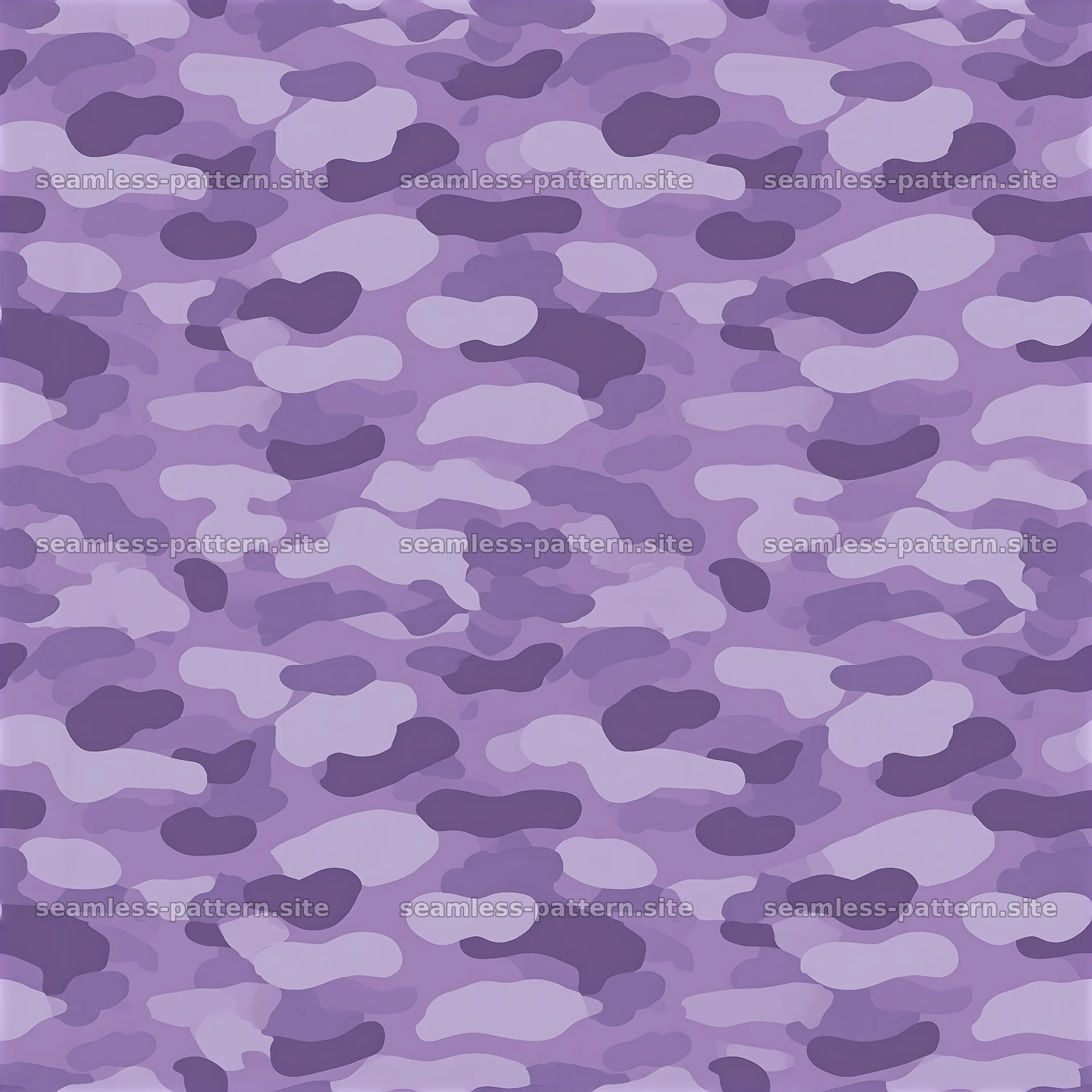 Purple monochrome camouflage repeat pattern in shades of violet — seamless tileable pattern at 8192x8192