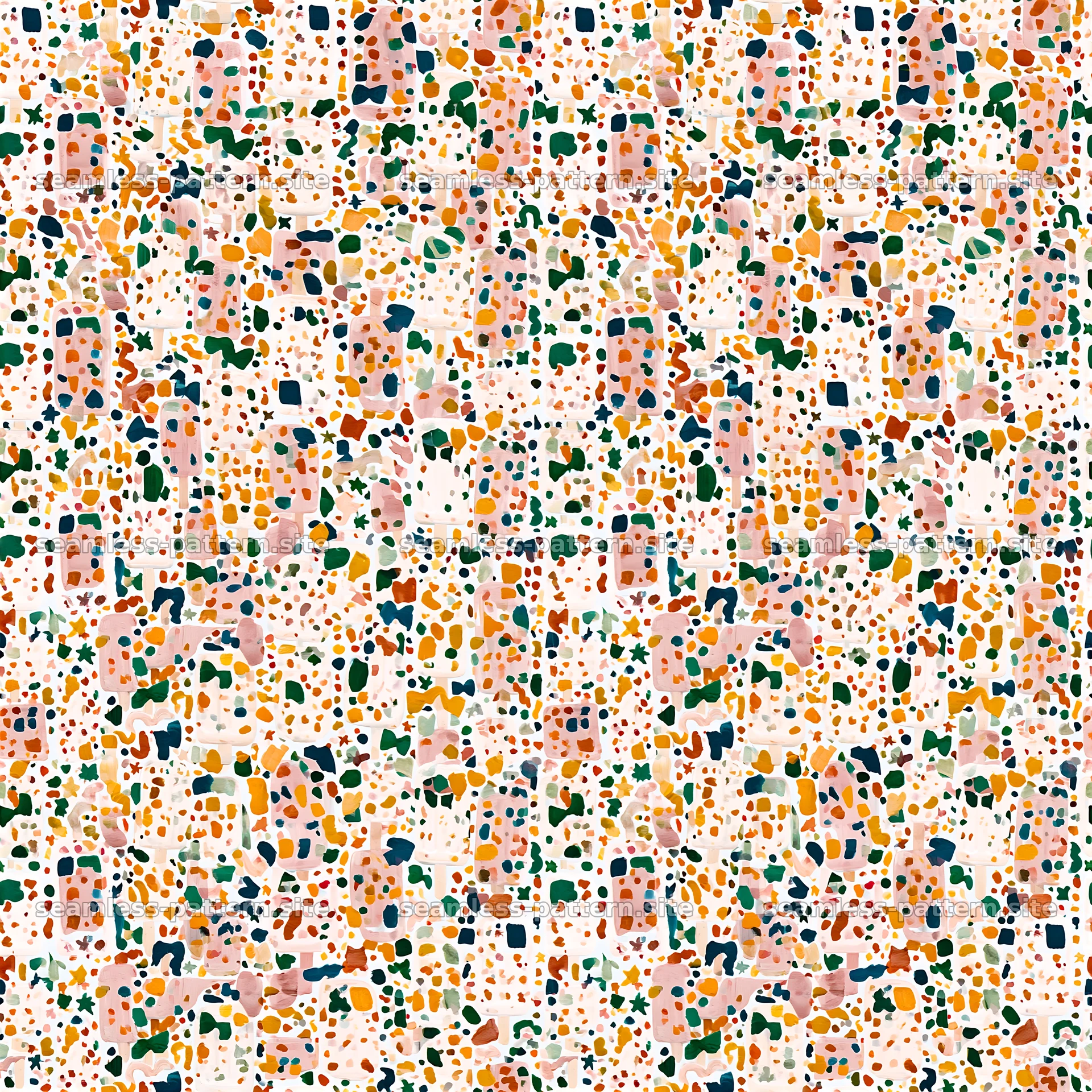 Colorful abstract seamless pattern for various design projects — seamless tileable pattern at 8192x8192