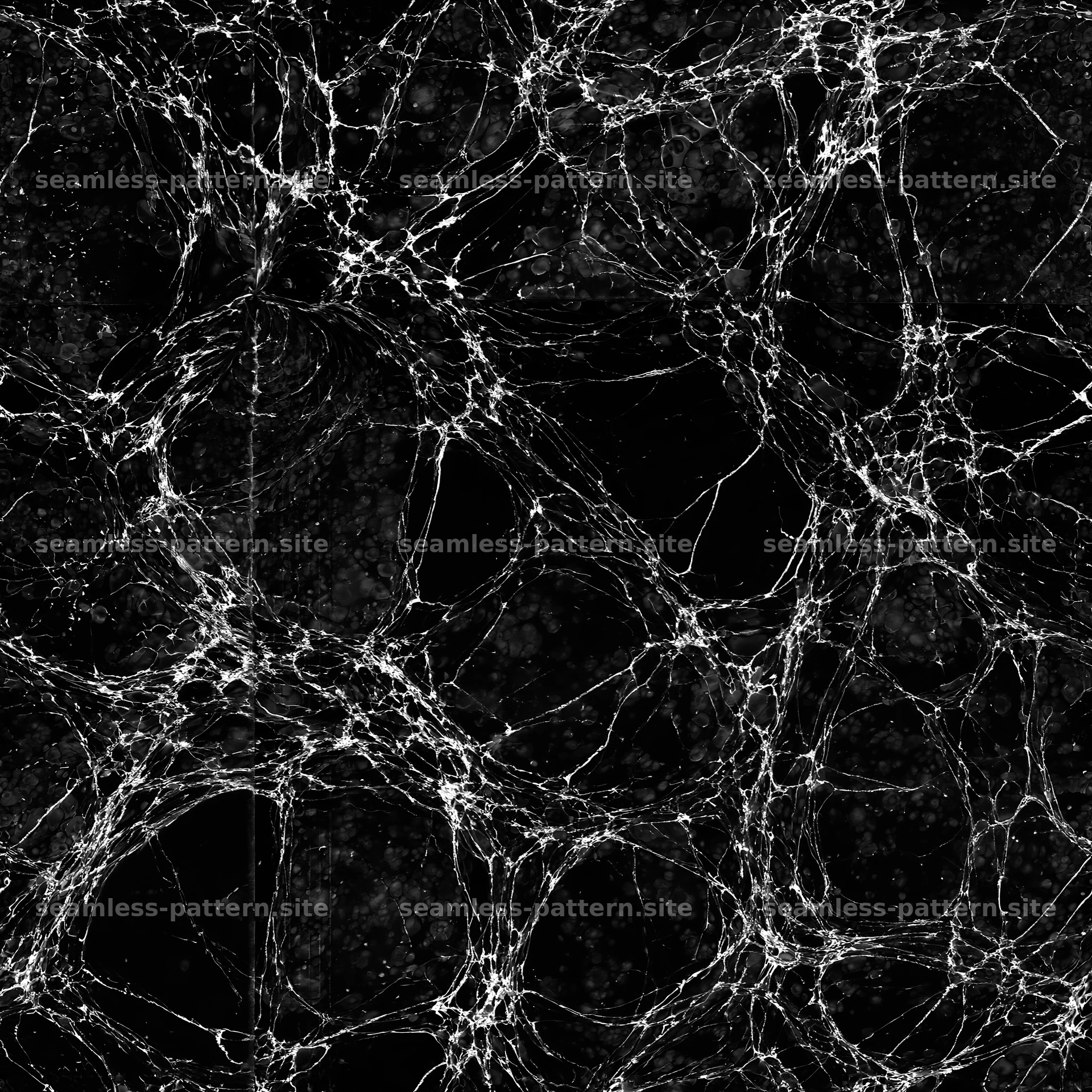 Deep teal marble with silver webbing pattern for gifts — seamless tileable pattern