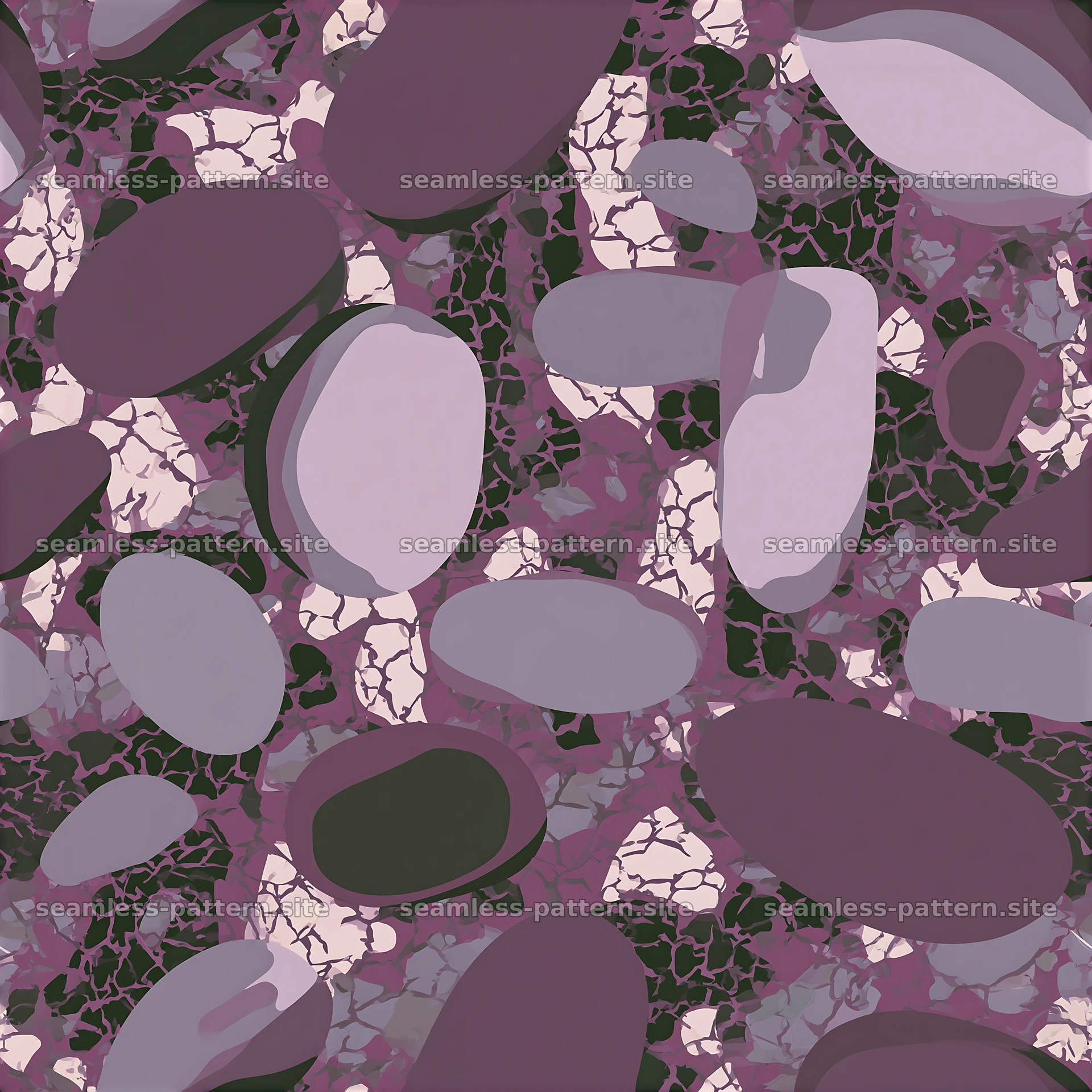 Purple and gray seamless pattern with organic shapes — seamless tileable pattern at 8192x8192
