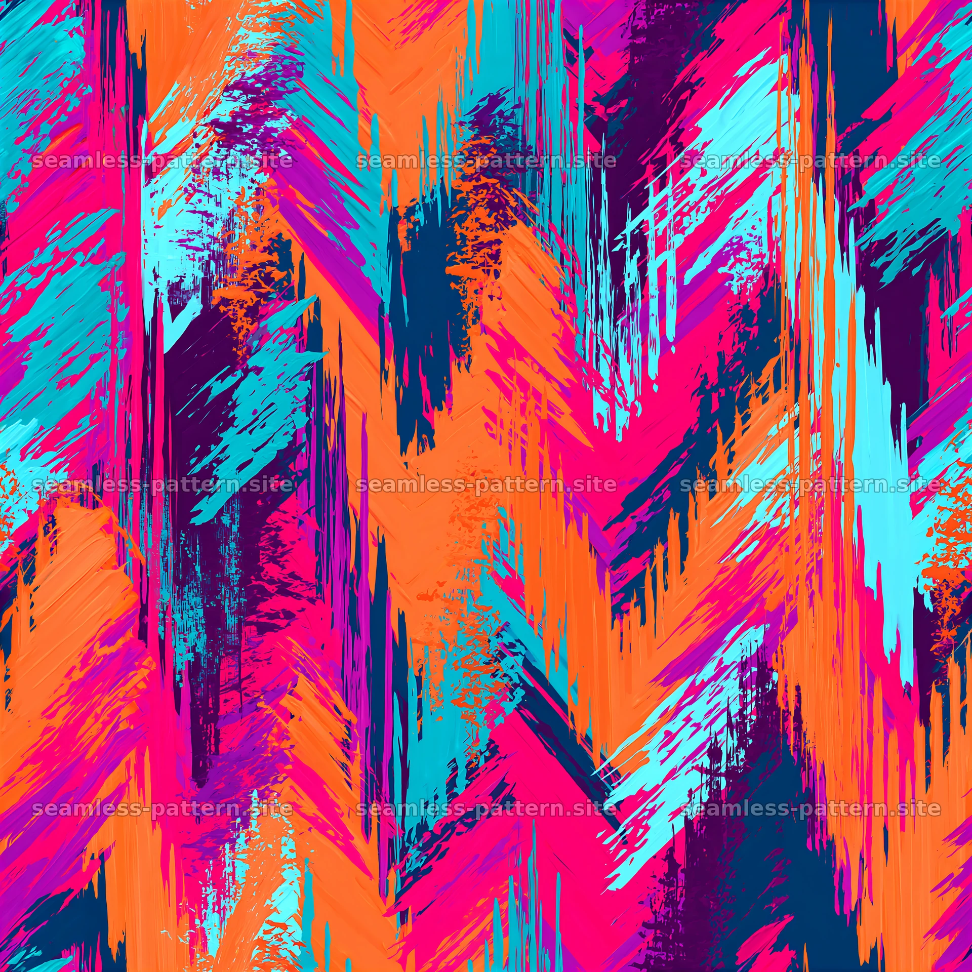 Vibrant Abstract Paint Streaks Seamless Pattern — seamless tileable pattern at 8192x8192