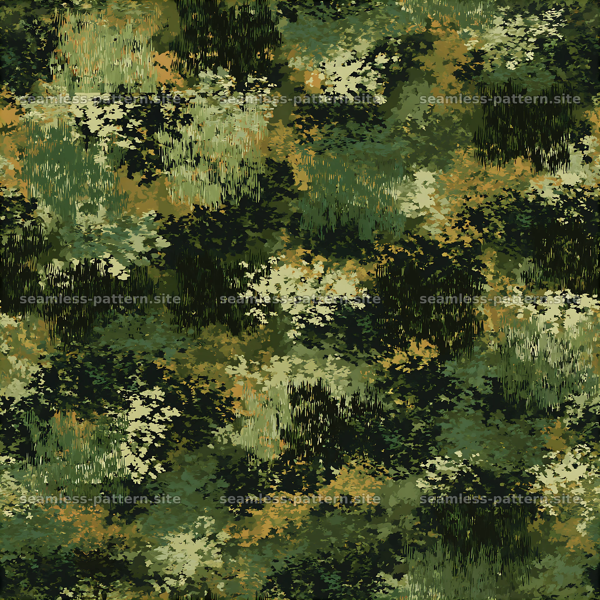 Natural green camouflage seamless pattern for design projects — seamless tileable pattern at 8192x8192