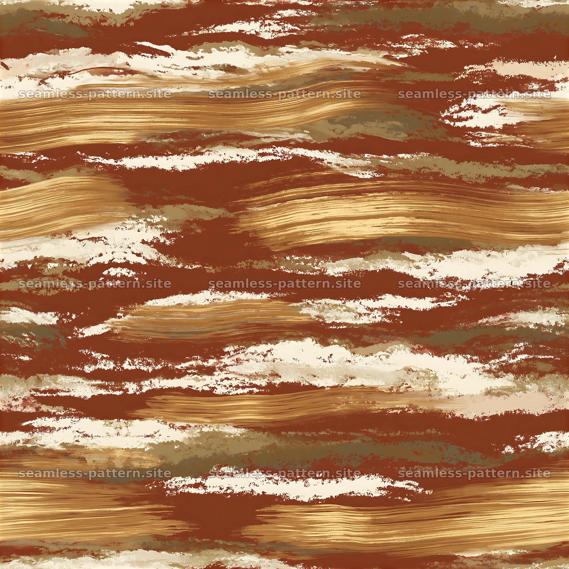 Gold striation repeating pattern with warm brush strokes — seamless tileable pattern at 8192x8192
