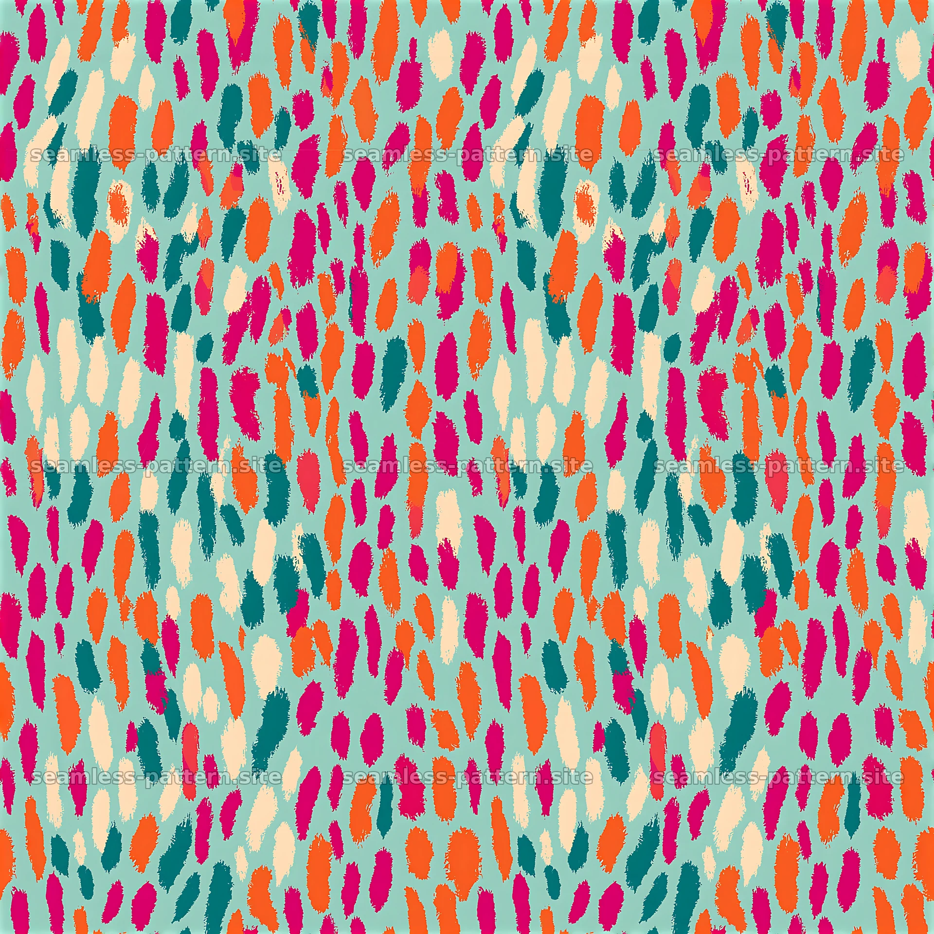 Bright Multicolor Animal Spot Seamless Pattern — seamless tileable pattern at 8192x8192