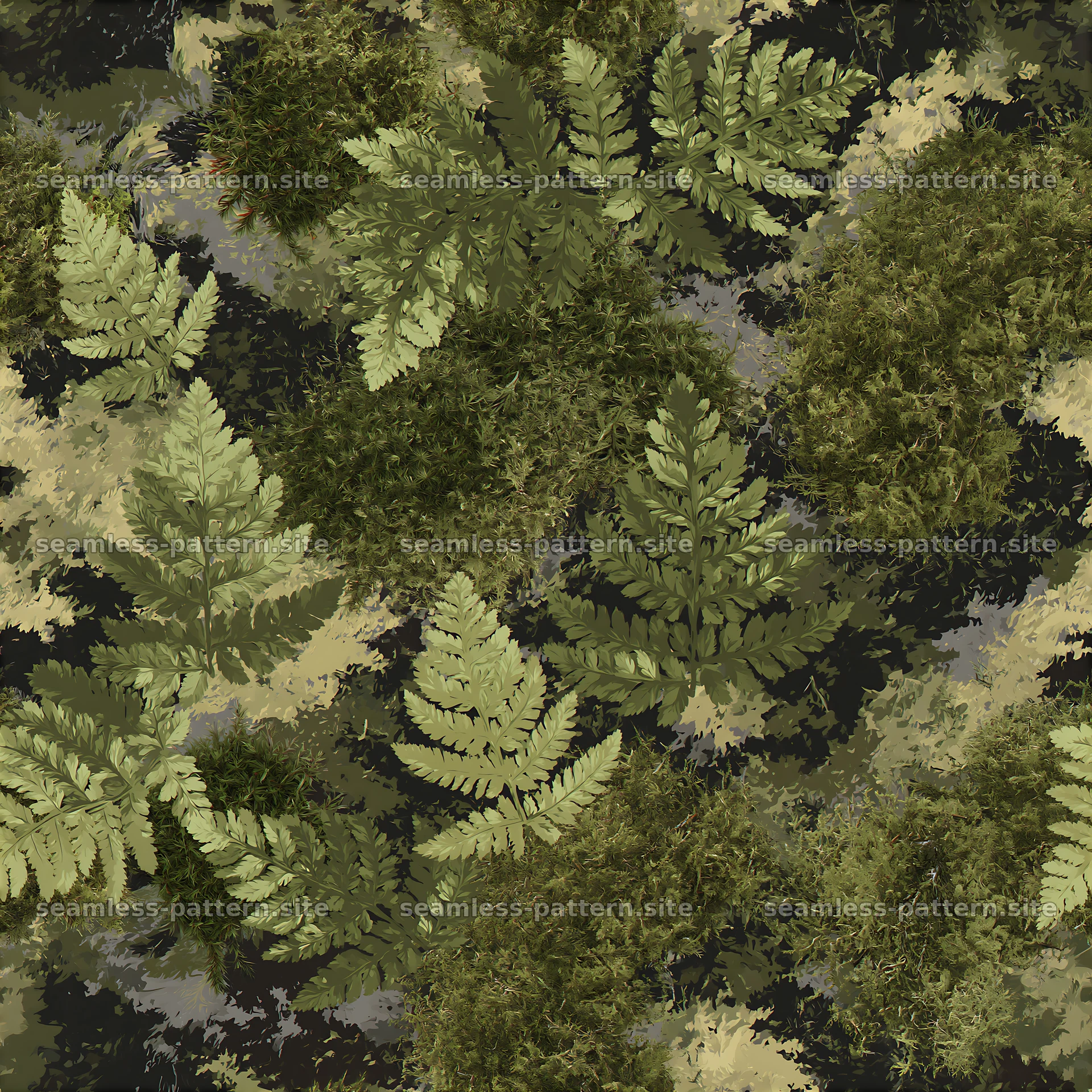 Seamless camouflage pattern for outdoor clothing and accessories — seamless tileable pattern at 8192x8192