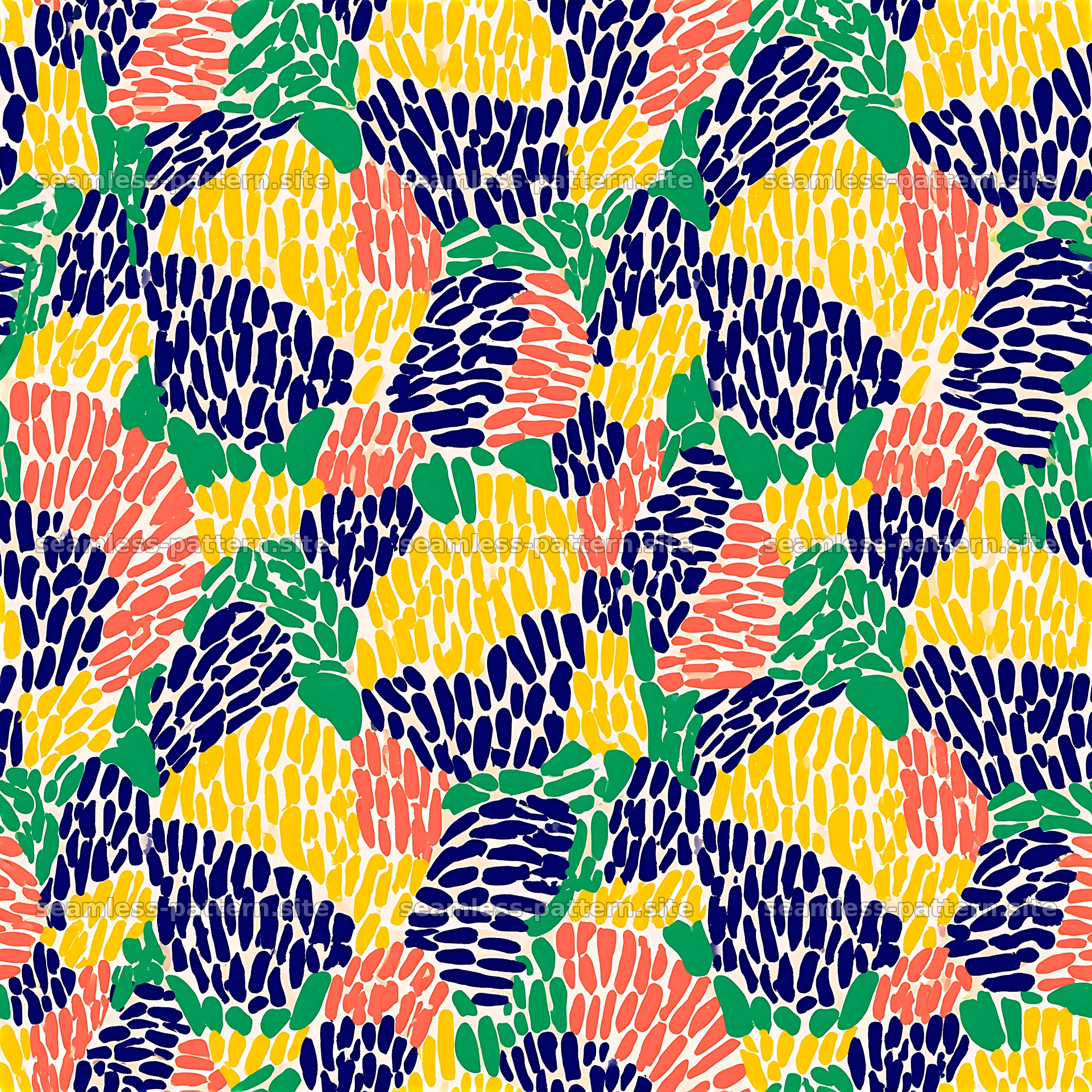 Bright Abstract Petals Seamless Pattern — seamless tileable pattern at 8192x8192