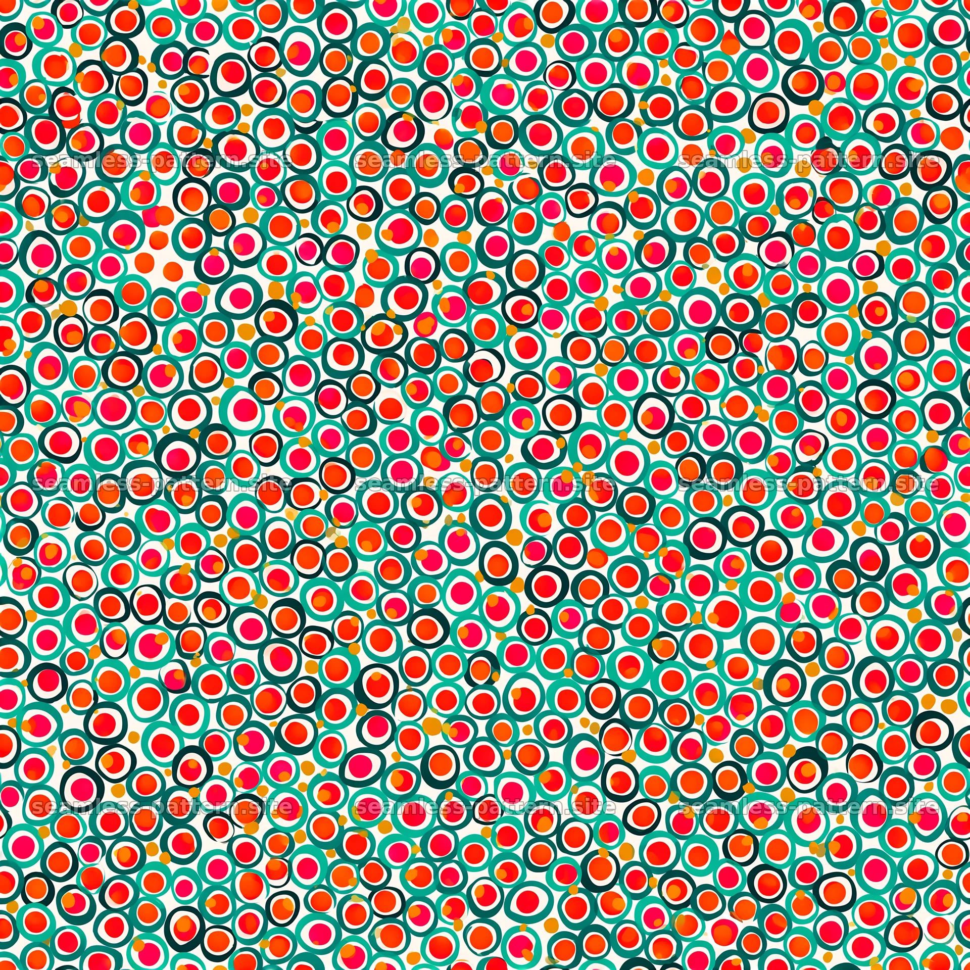 Colorful circle pattern with bold colors in a seamless design — seamless tileable pattern at 8192x8192