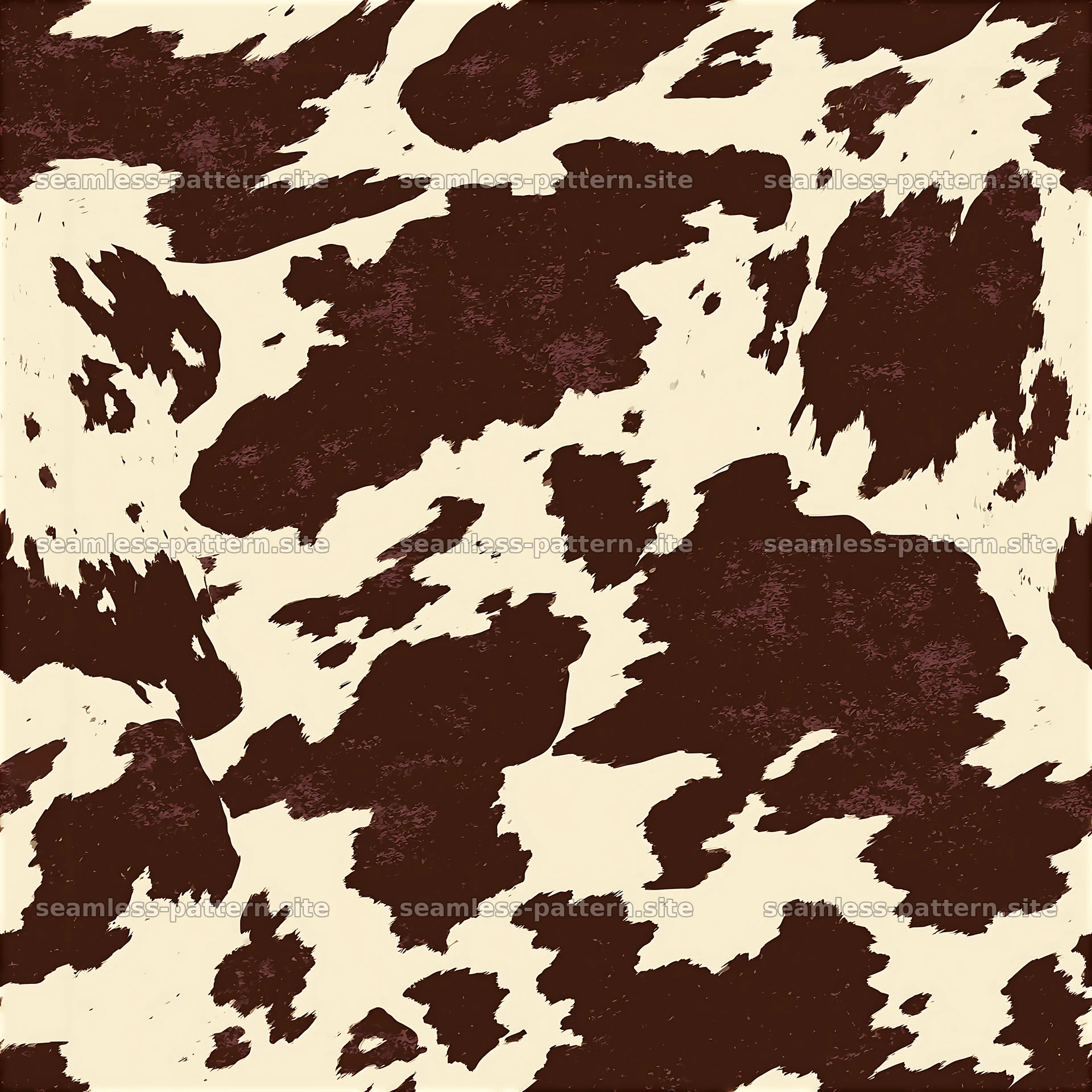 Seamless bold cowhide repeat pattern on a light background — seamless tileable pattern at 8192x8192