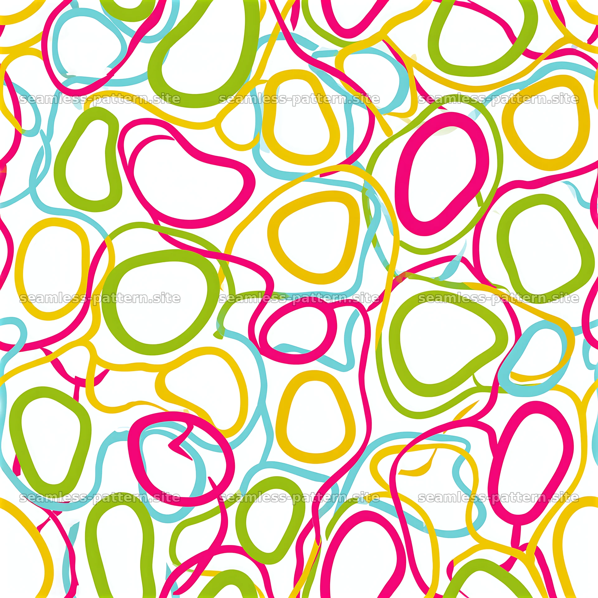 Vibrant Organic Lines Seamless Pattern — seamless tileable pattern at 8192x8192
