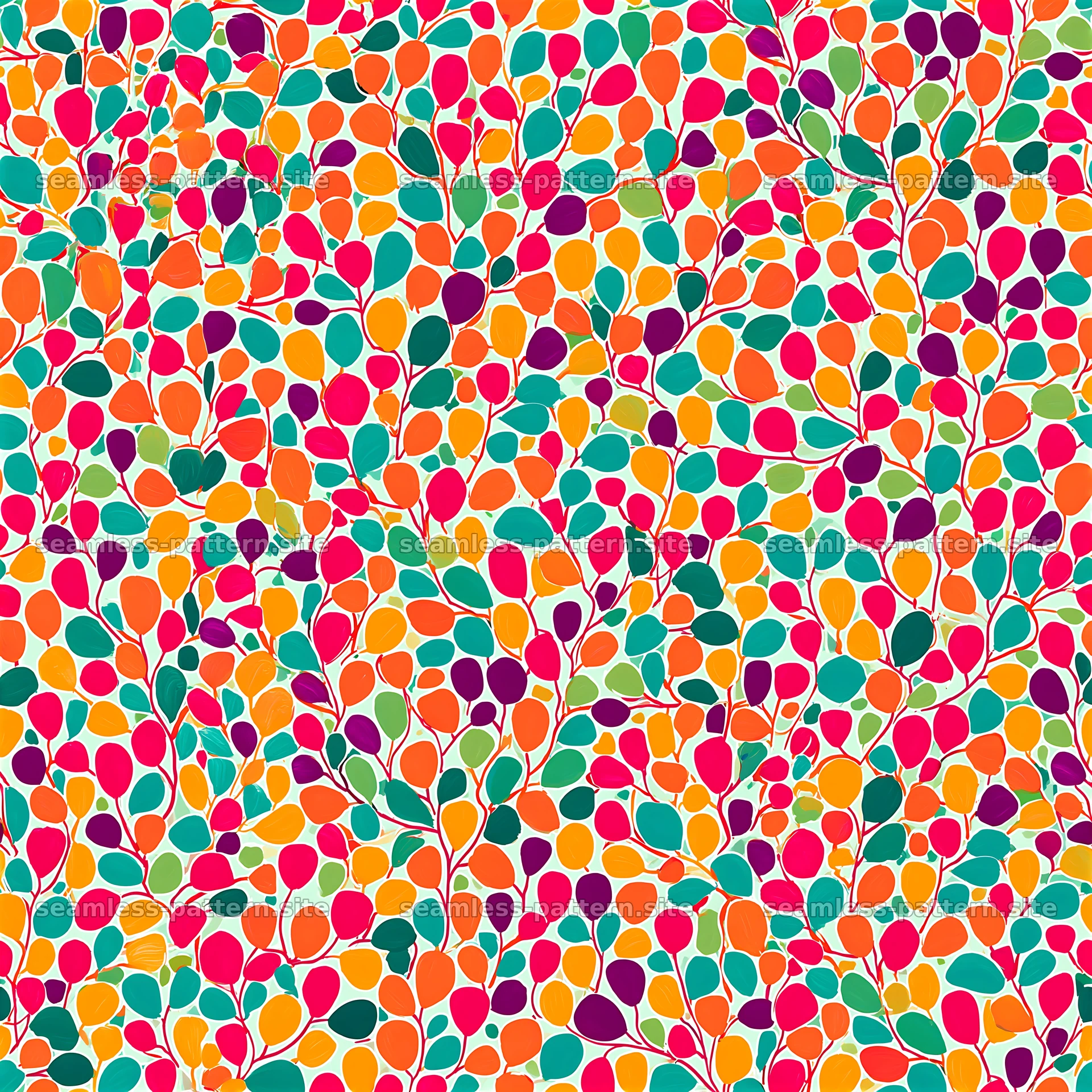 Brightly colored seamless pattern with flowing shapes — seamless tileable pattern at 8192x8192