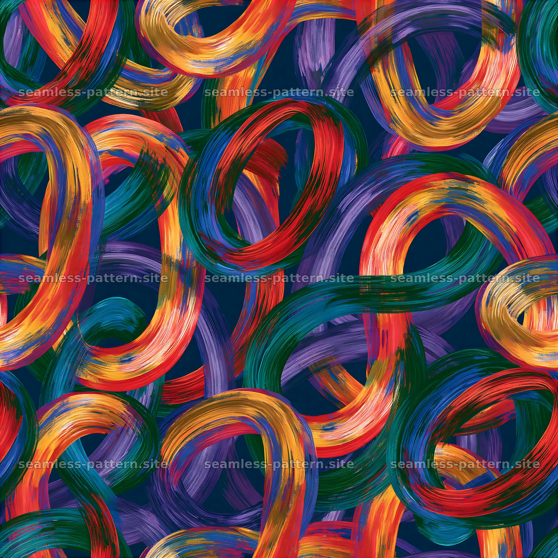 Colorful hand painted strokes seamless pattern — seamless tileable pattern at 8192x8192