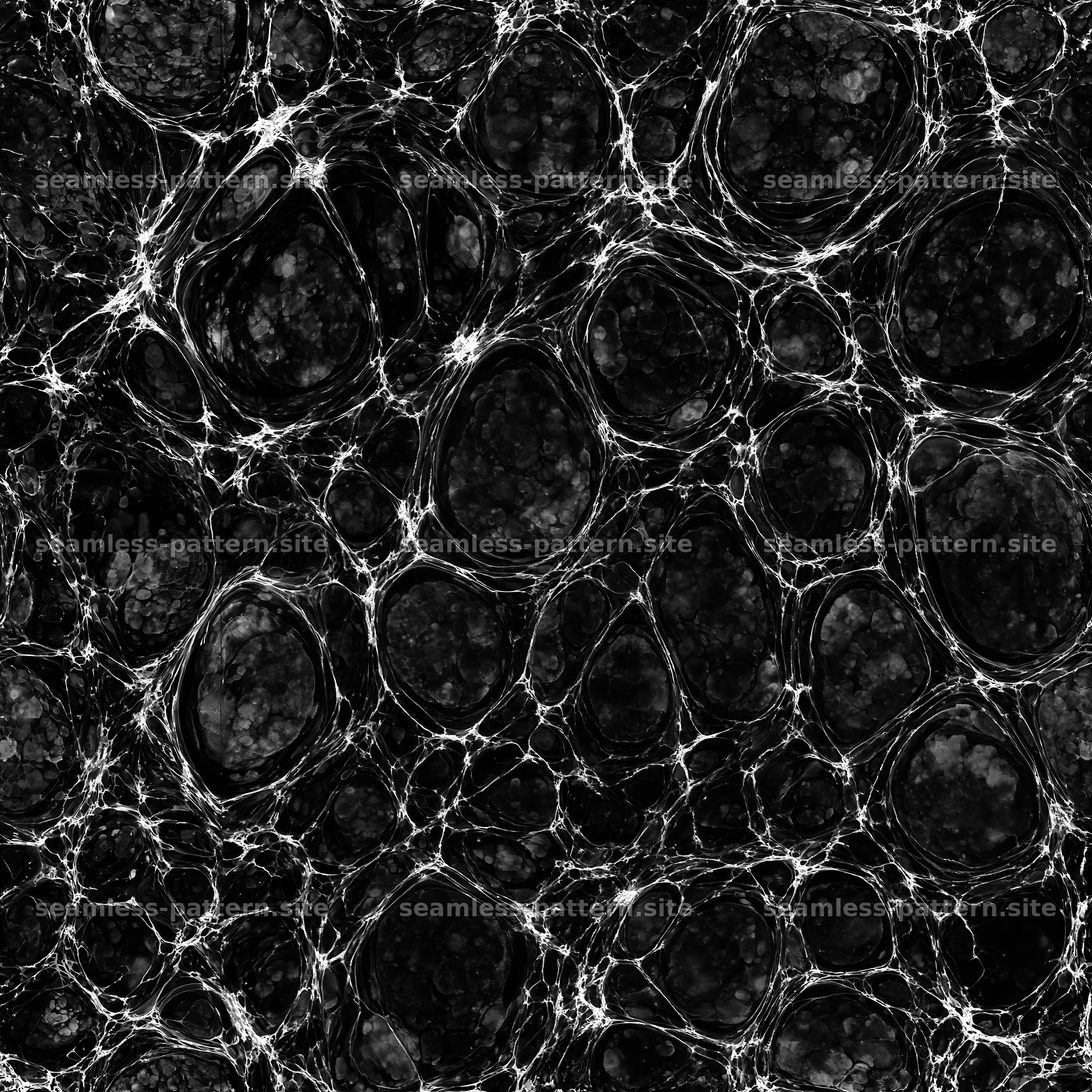 Deep teal marble with fine silver webbing repeating pattern — seamless tileable pattern