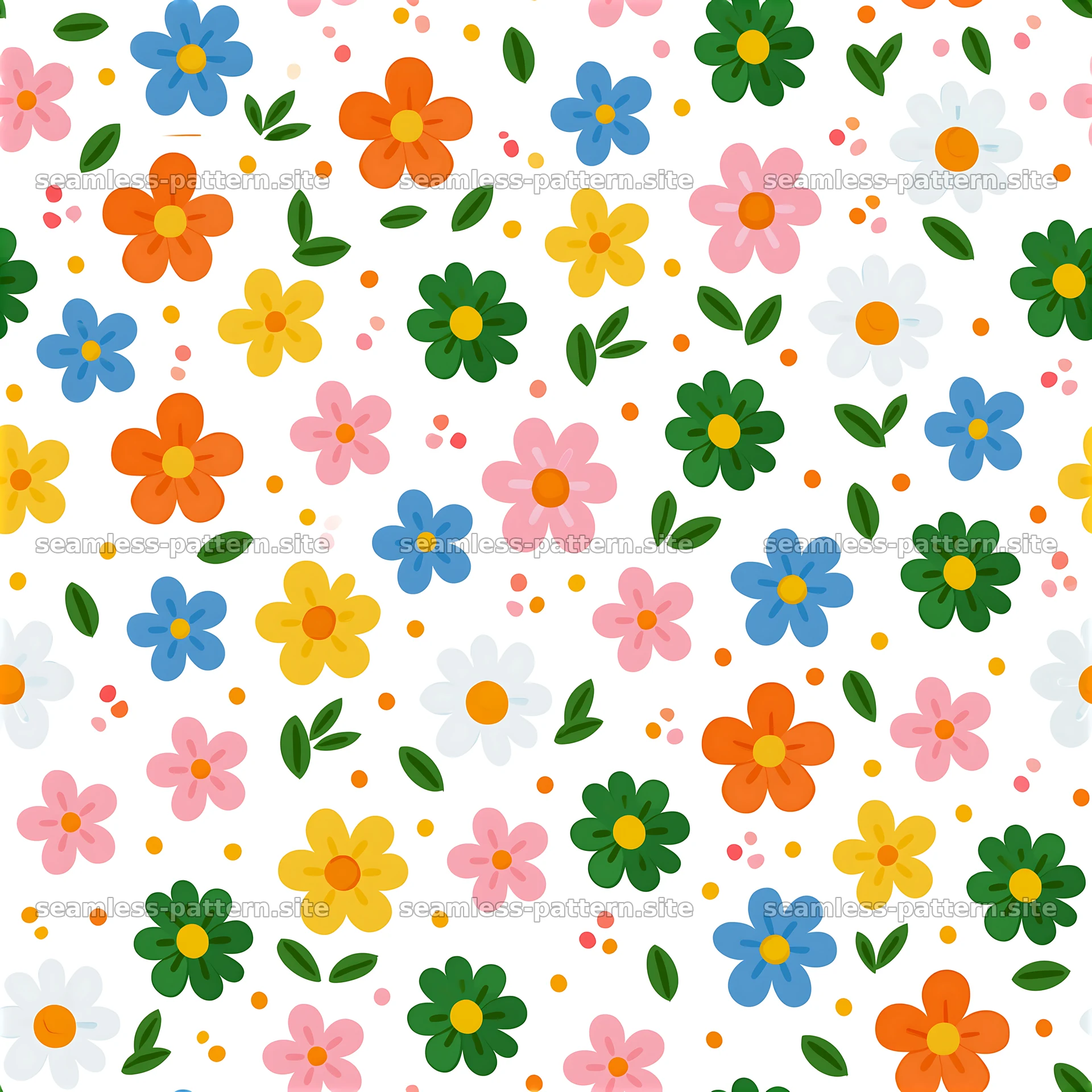 Colorful flower tileable pattern seamless pattern design for various uses — seamless tileable pattern at 8192x8192