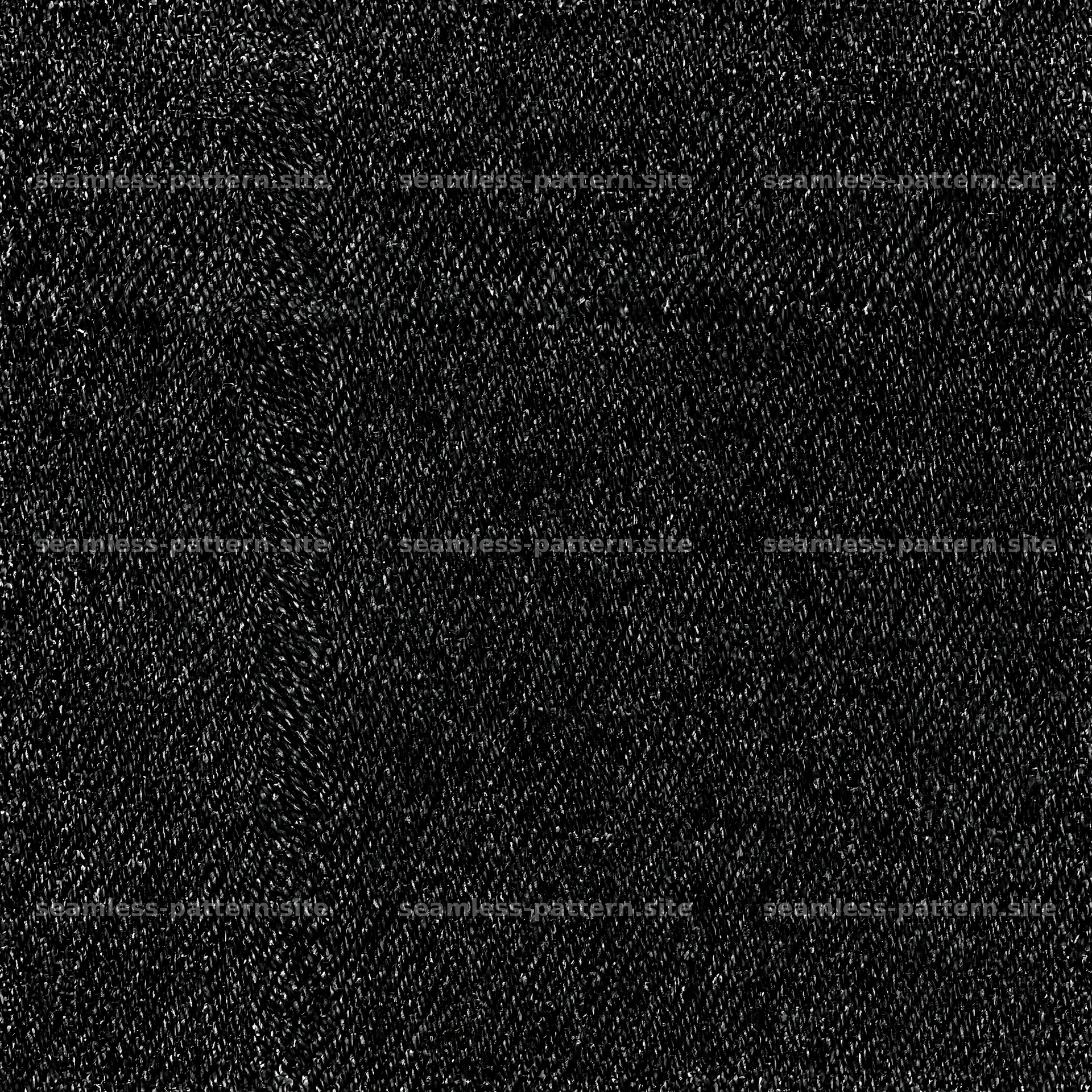 Seamless stretch denim texture pattern in black — seamless tileable pattern at 8192x8192