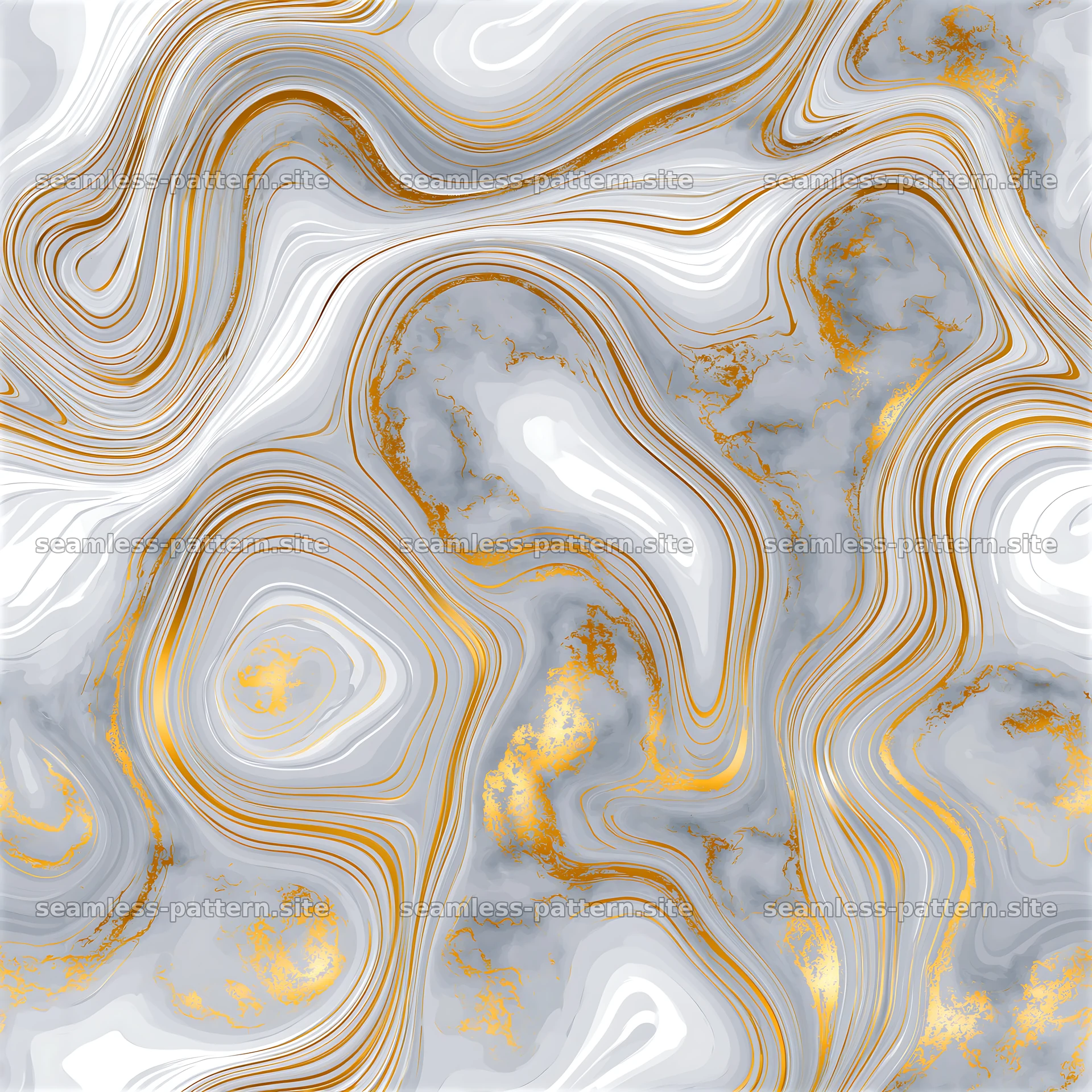 Seamless marble pattern with gold veins for fabric design — seamless tileable pattern at 8192x8192