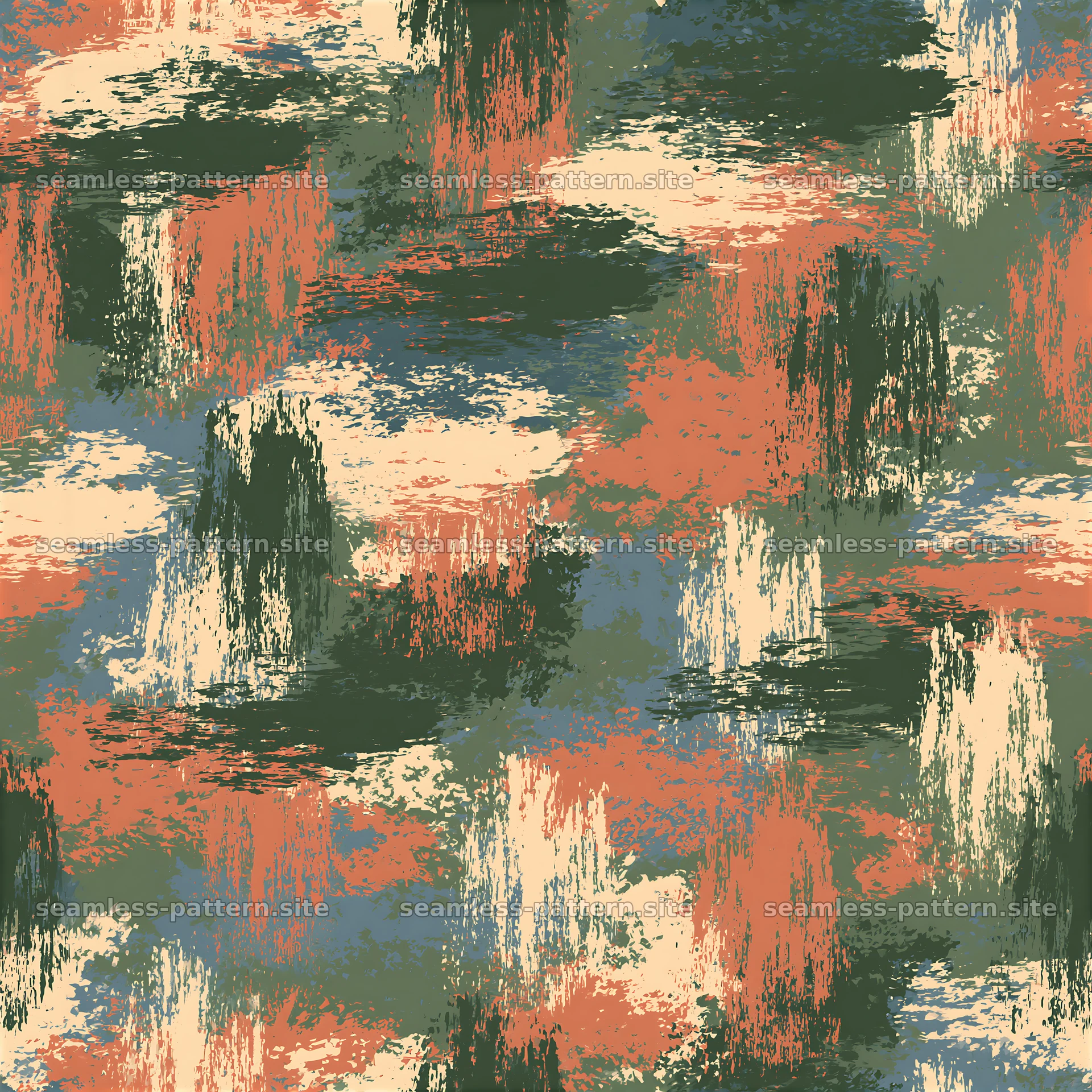 Seamless camouflage pattern with abstract military brush marks in — seamless tileable pattern at 8192x8192