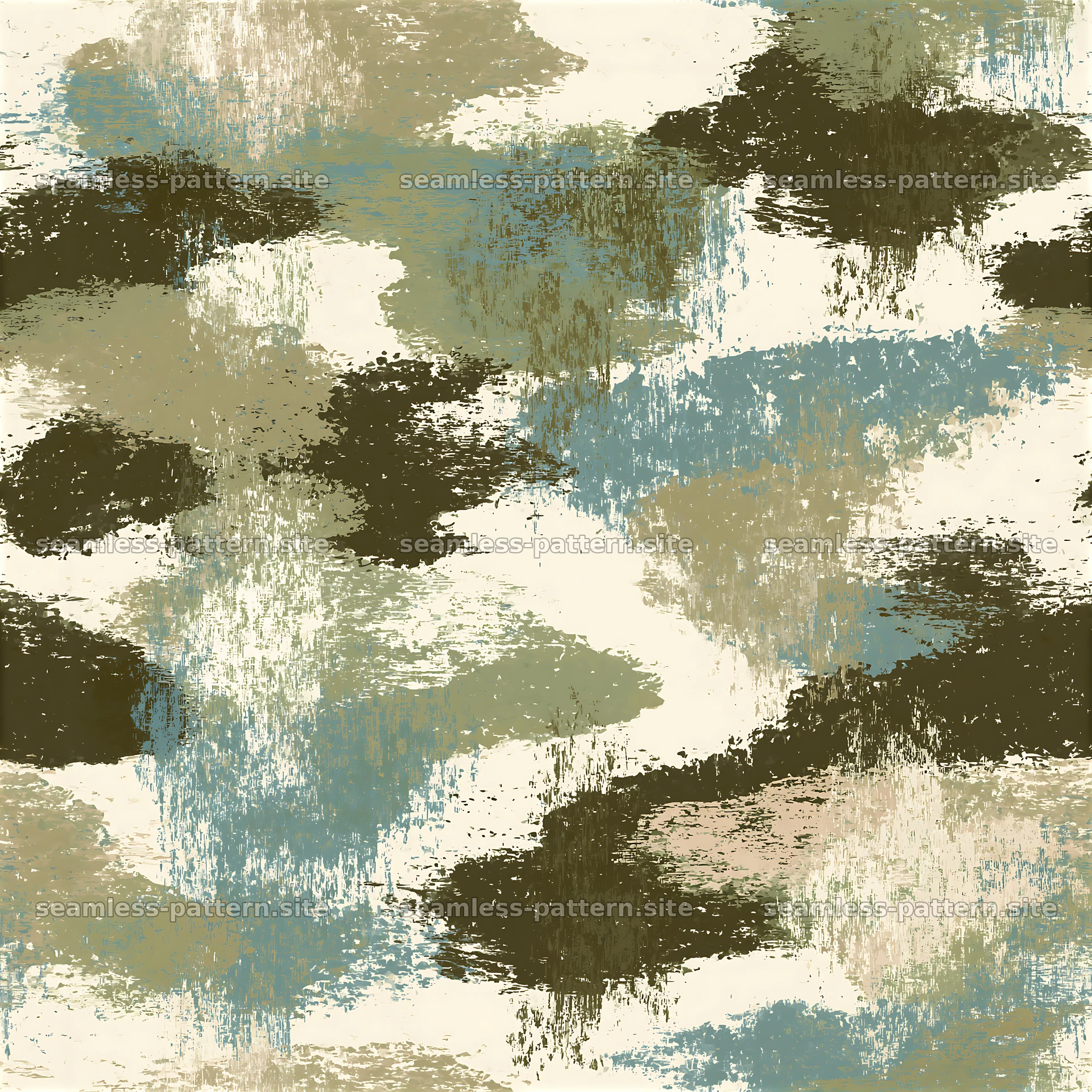 Seamless camouflage pattern with distressed military texture — seamless tileable pattern at 8192x8192