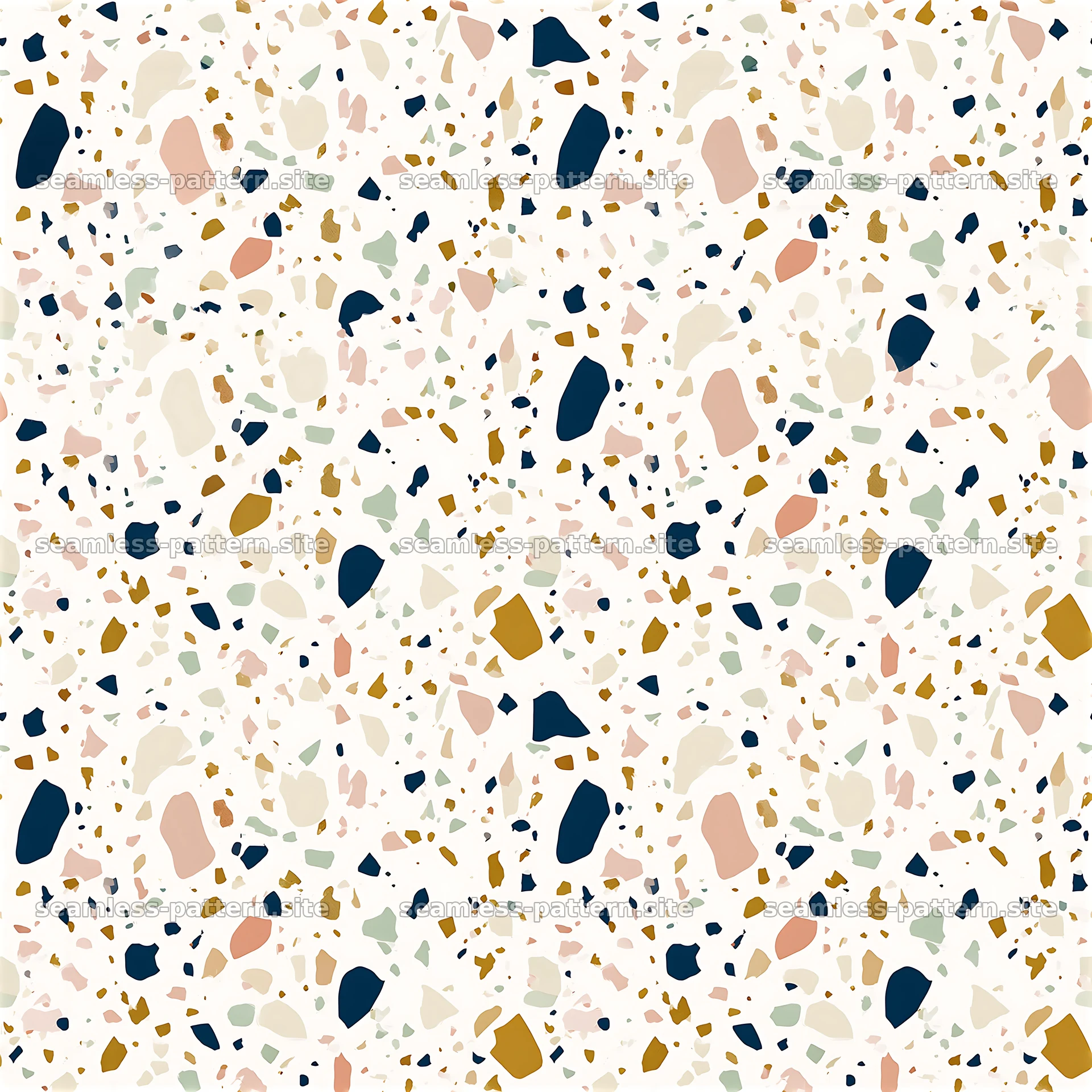 Colorful Terrazzo Seamless Pattern — seamless tileable pattern at 8192x8192
