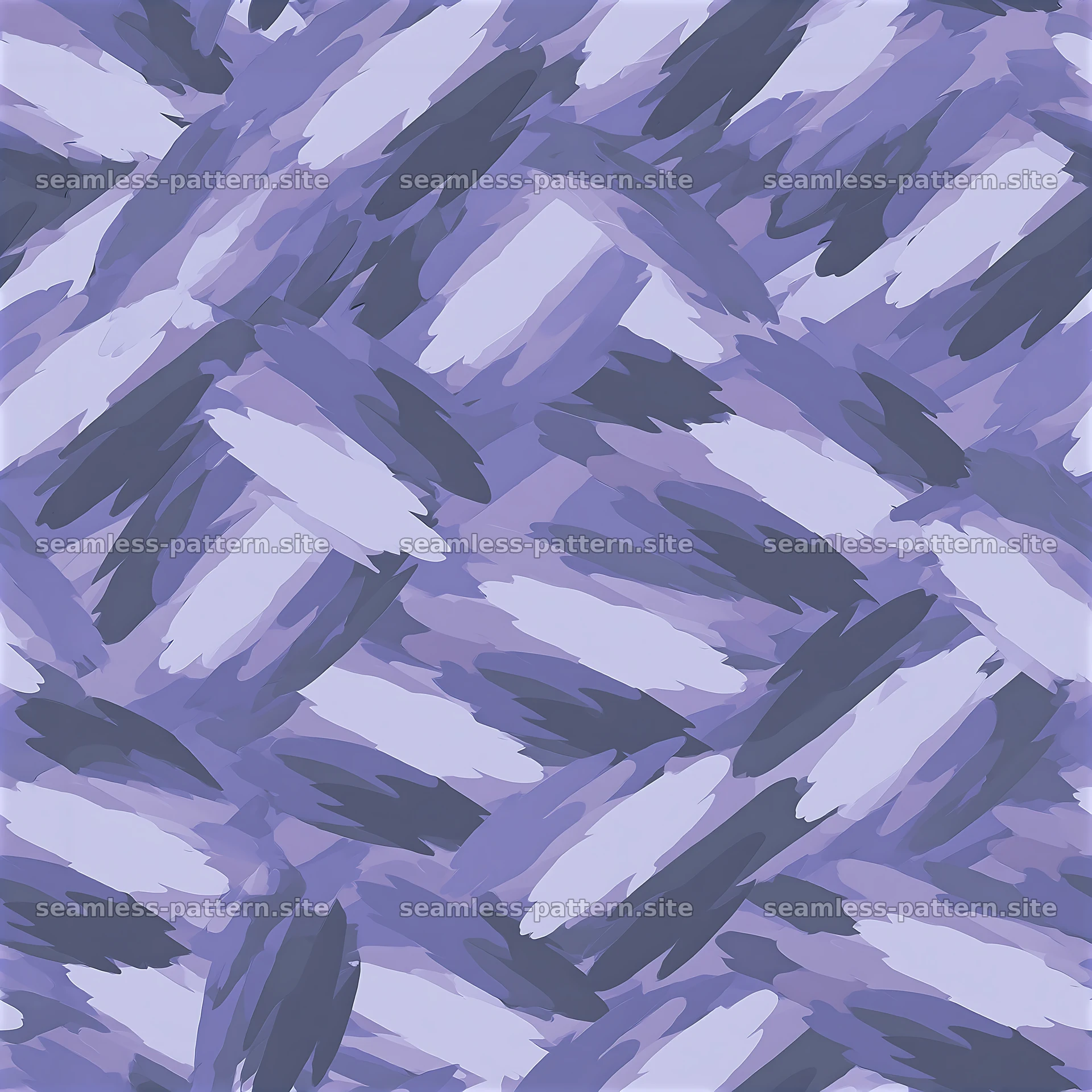 Purple monochrome camouflage repeat pattern with dynamic brush strokes — seamless tileable pattern at 8192x8192