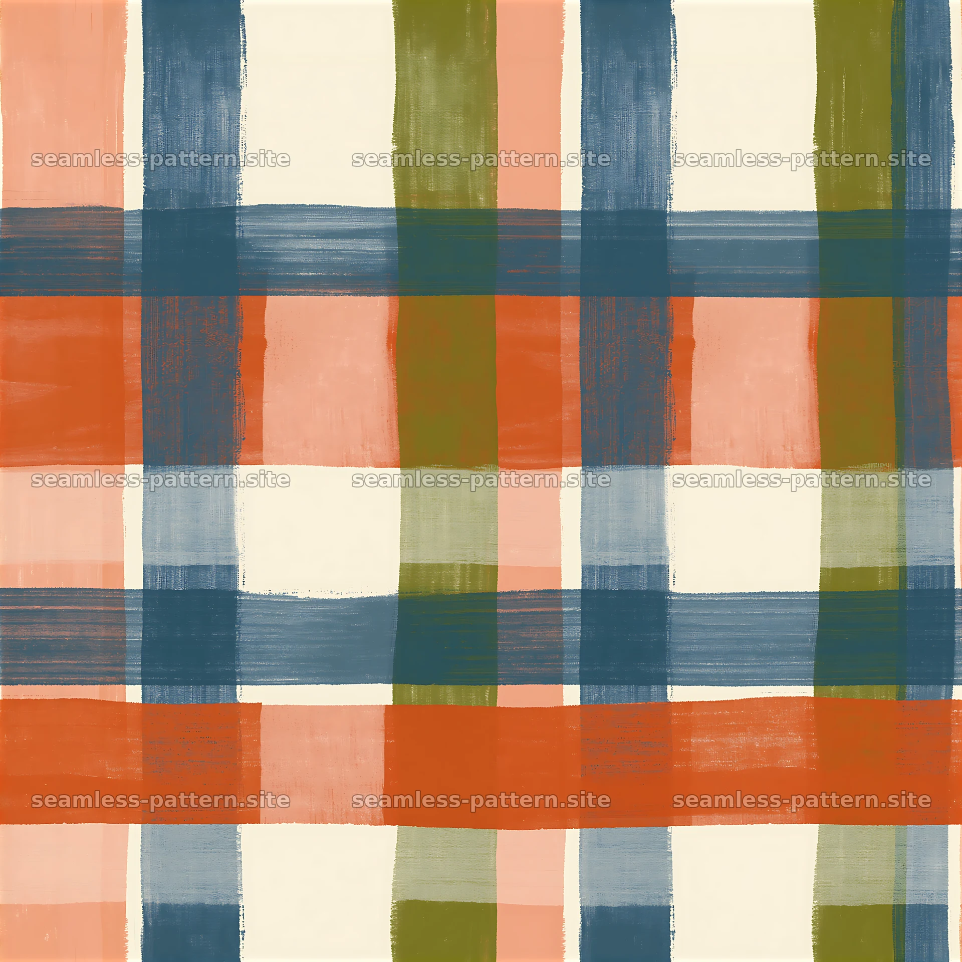 Colorful plaid seamless pattern in bright shades and varied lines — seamless tileable pattern at 8192x8192