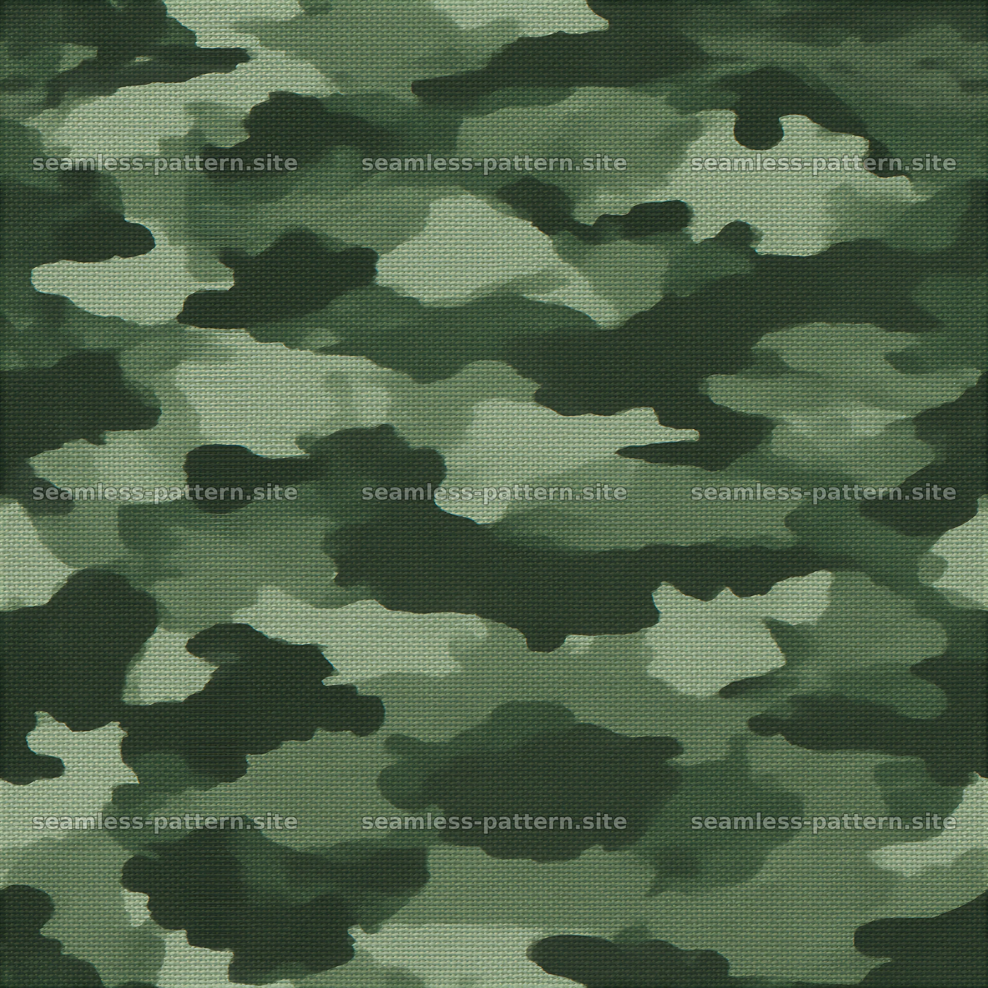 Green camouflage canvas tileable pattern with subtle dark and light — seamless tileable pattern at 8192x8192