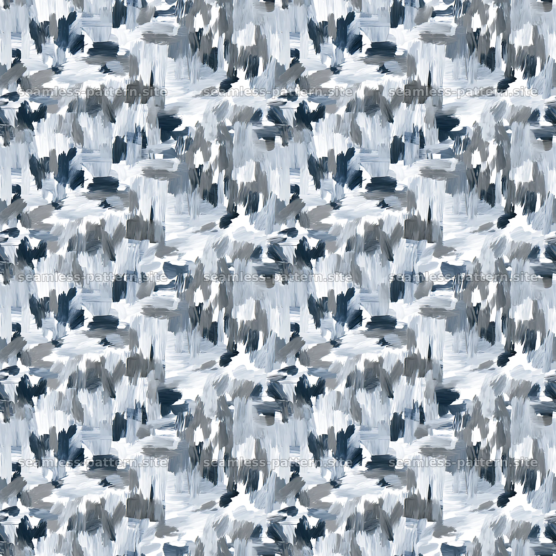 Seamless arctic camouflage brushstroke pattern for fabric and textiles — seamless tileable pattern