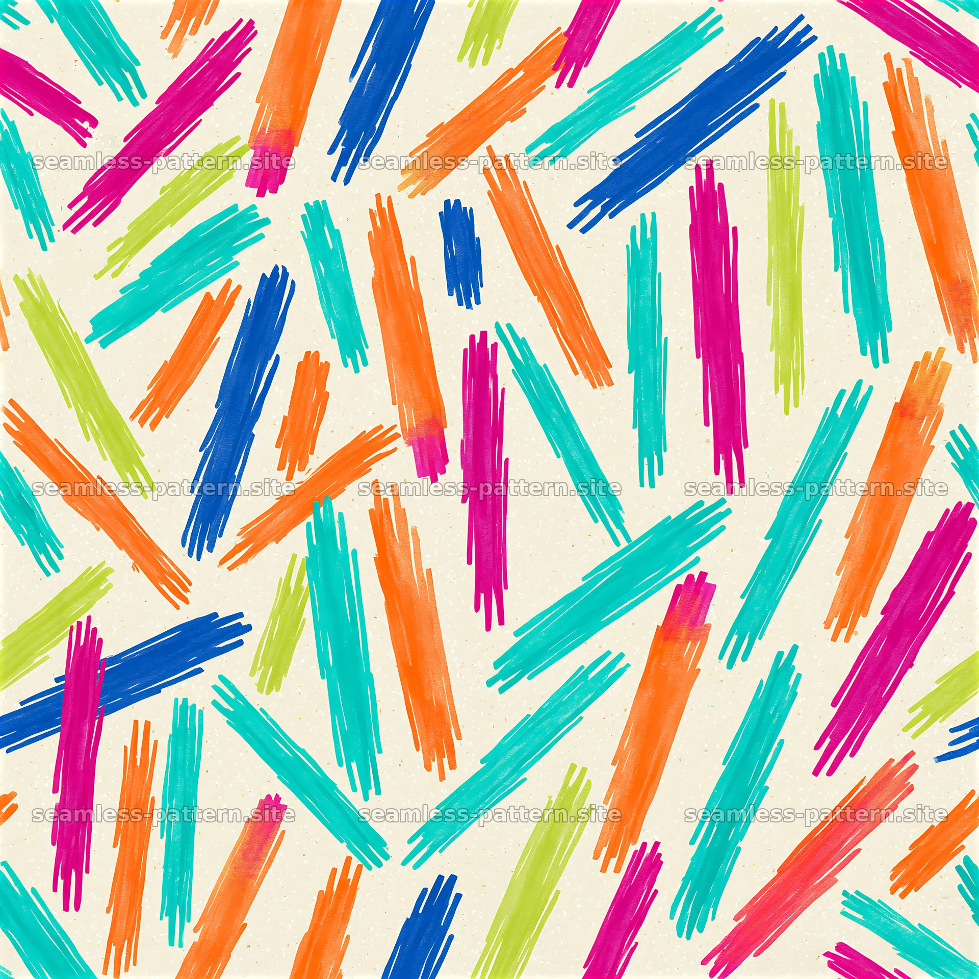 Colorful Watercolor Dash Seamless Pattern — seamless tileable pattern at 8192x8192