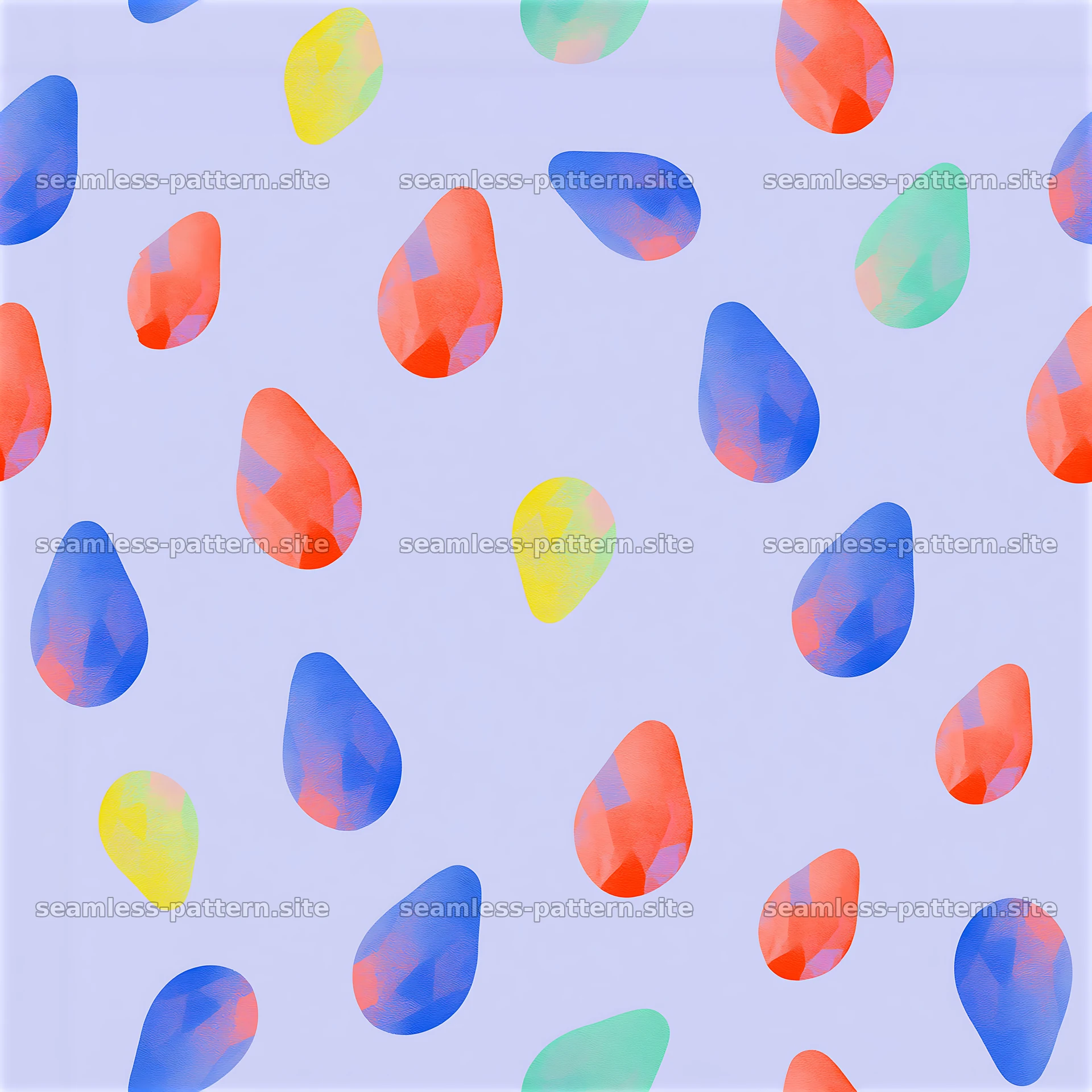 Bright abstract colorful droplets seamless pattern — seamless tileable pattern at 8192x8192