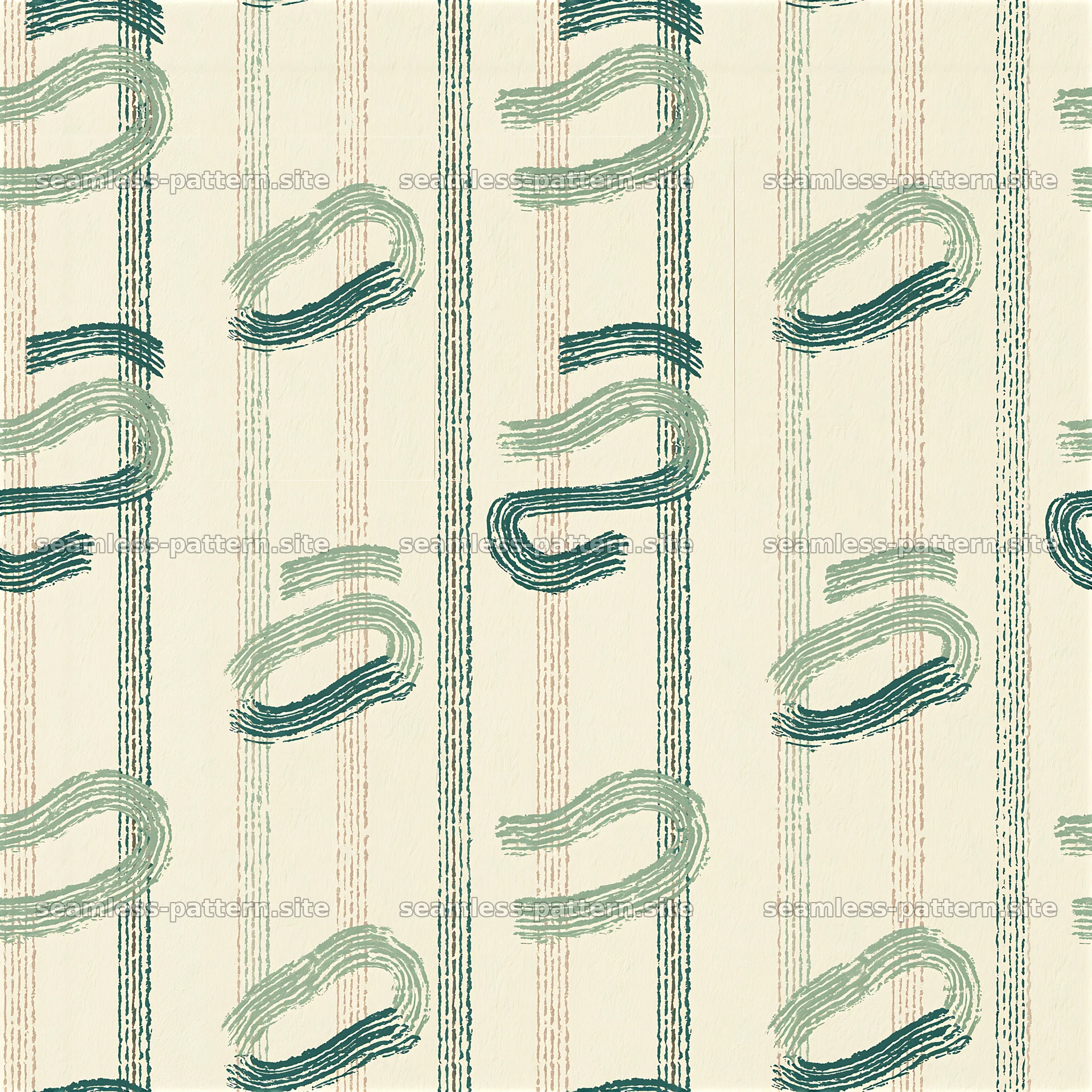 Funky stripe seamless pattern with neutral tones and geometric shapes — seamless tileable pattern at 8192x8192