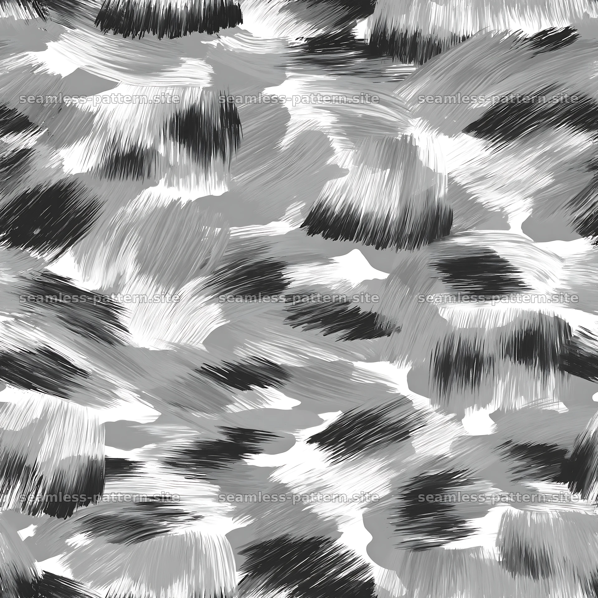 Seamless gray camouflage brushstroke pattern for fabric and wallpaper — seamless tileable pattern