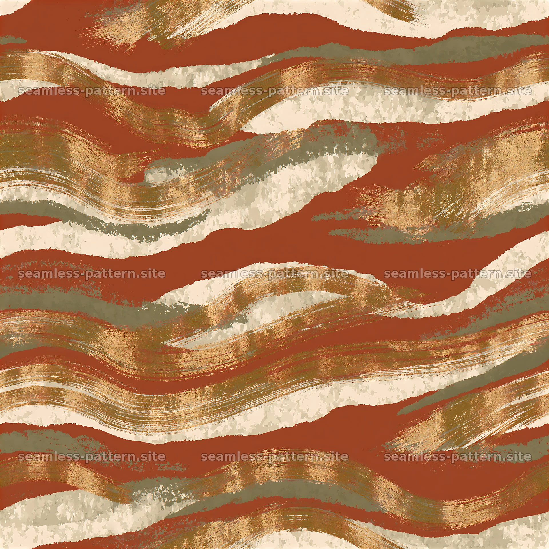 Gold striation repeating pattern in warm earthy tones — seamless tileable pattern at 8192x8192