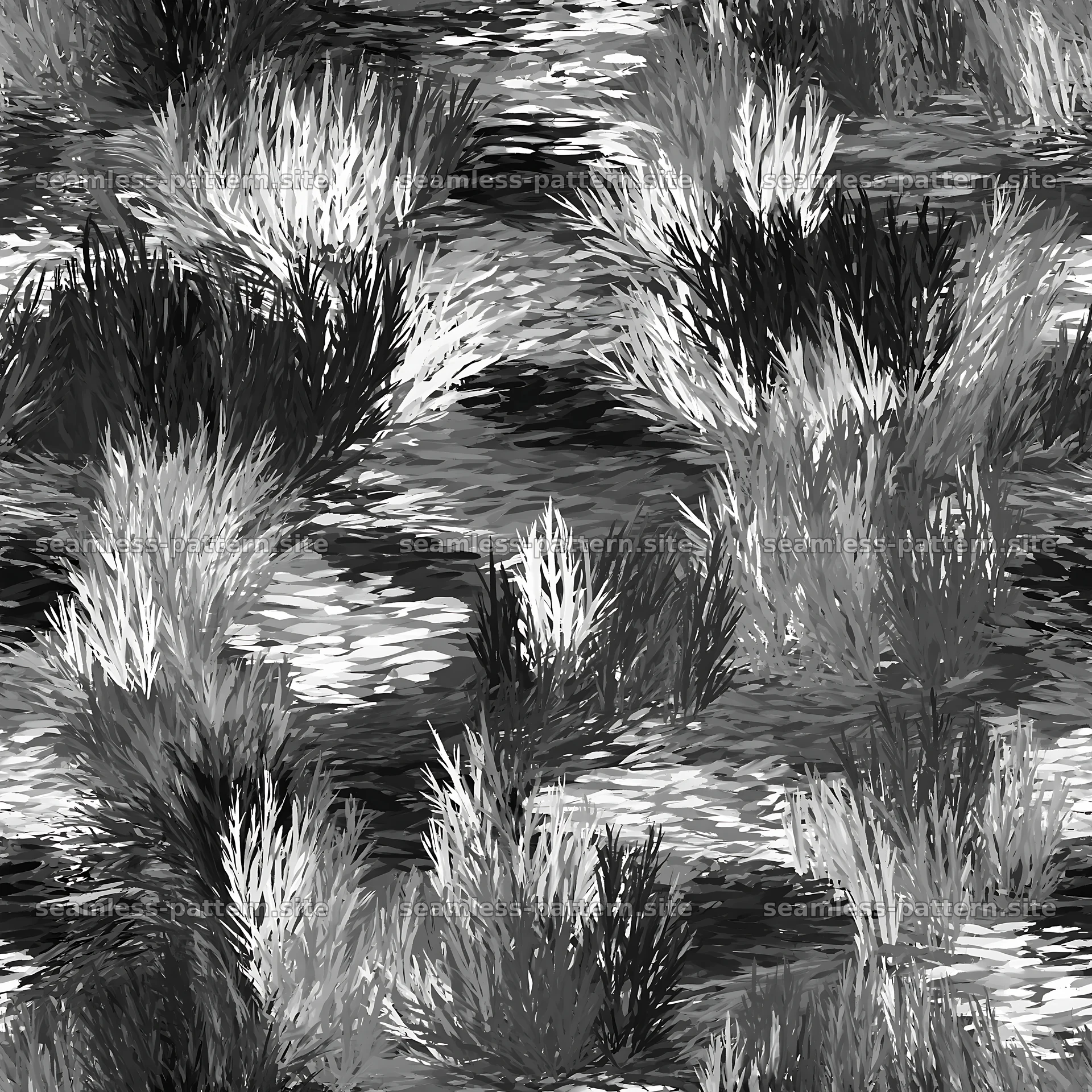 Seamless green camouflage brushstroke pattern for textiles — seamless tileable pattern