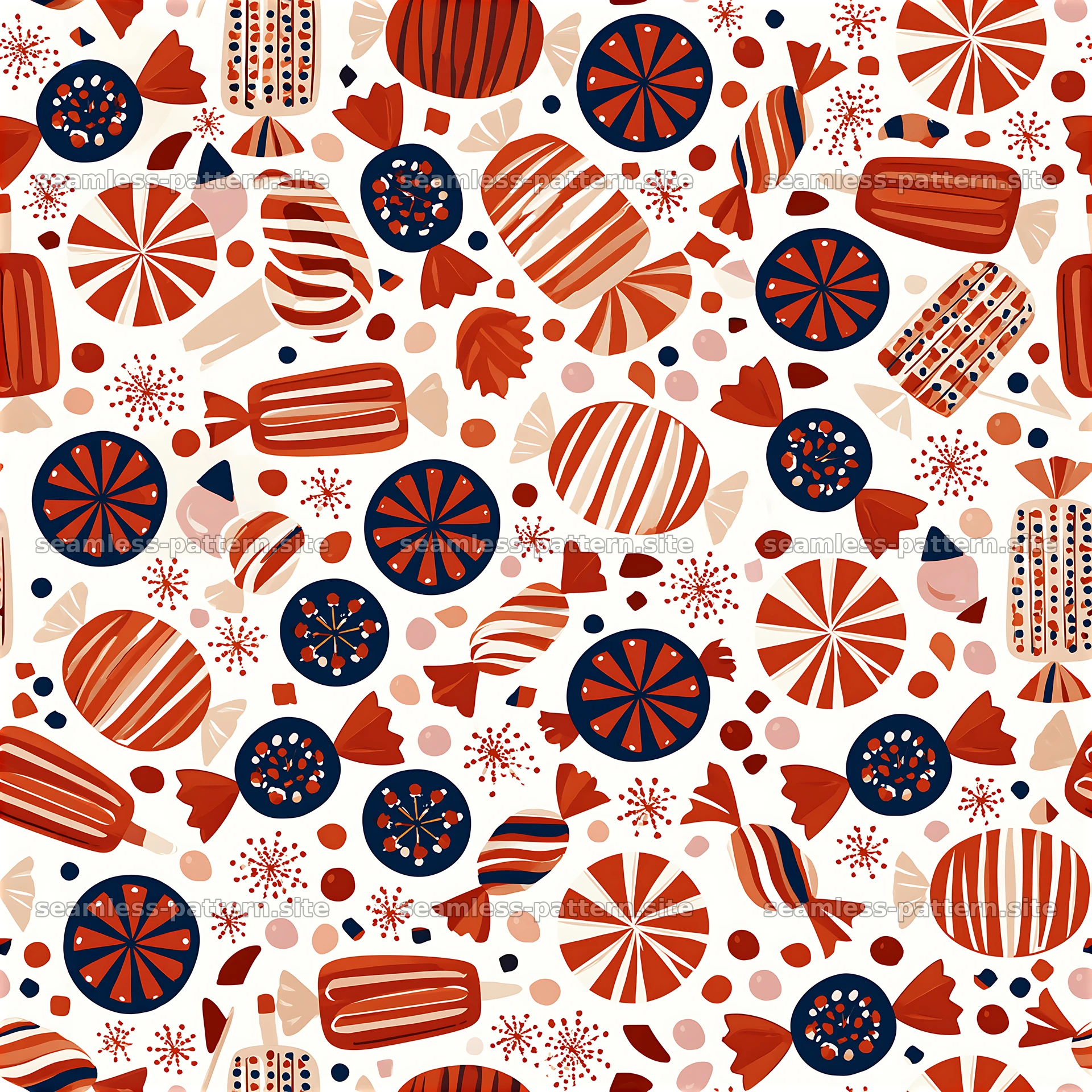 Colorful Assorted Candy Seamless Pattern — seamless tileable pattern at 8192x8192